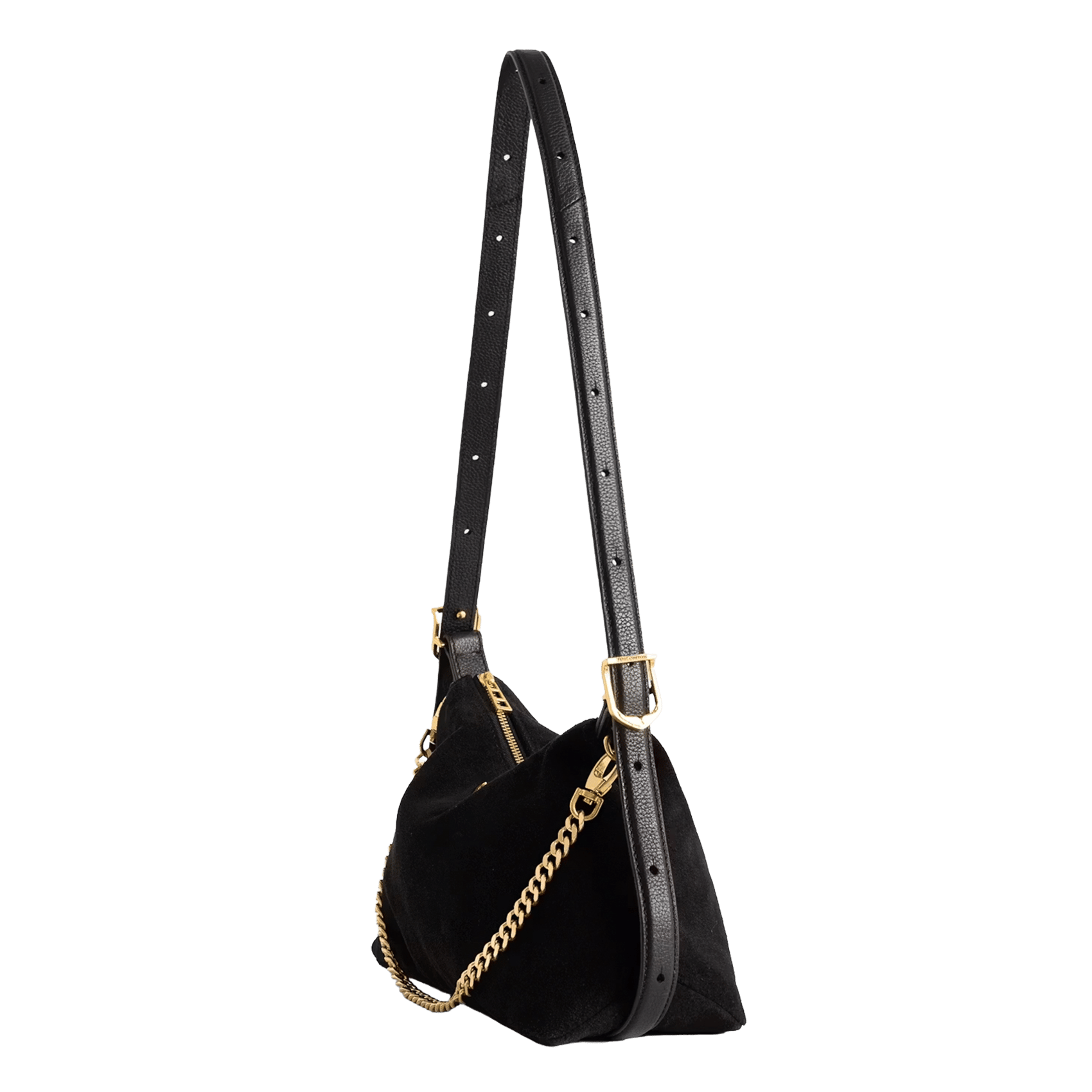 Sac bandoulière en cuir jim mini ZADIG&VOLTAIRE Noir