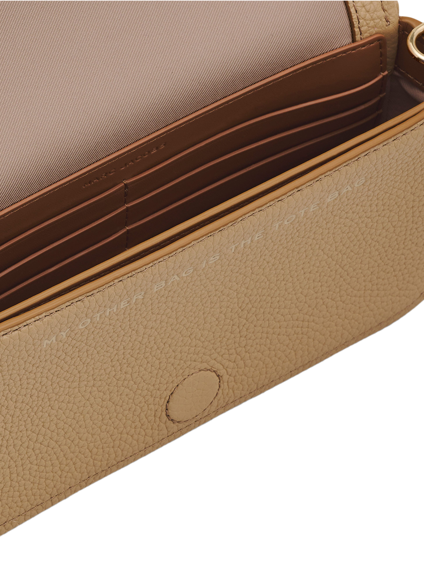 The Leather Mini Shoulder Bag in leather | Brown MARC JACOBS Women