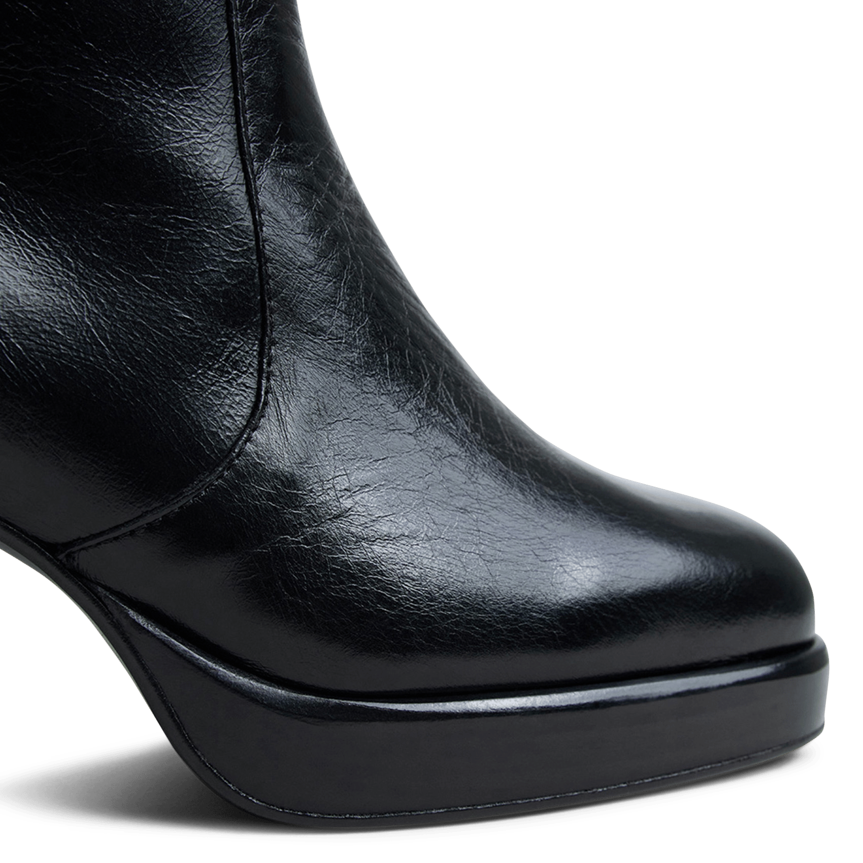 Bottes hautes en cuir à talons bam l JONAK Noir