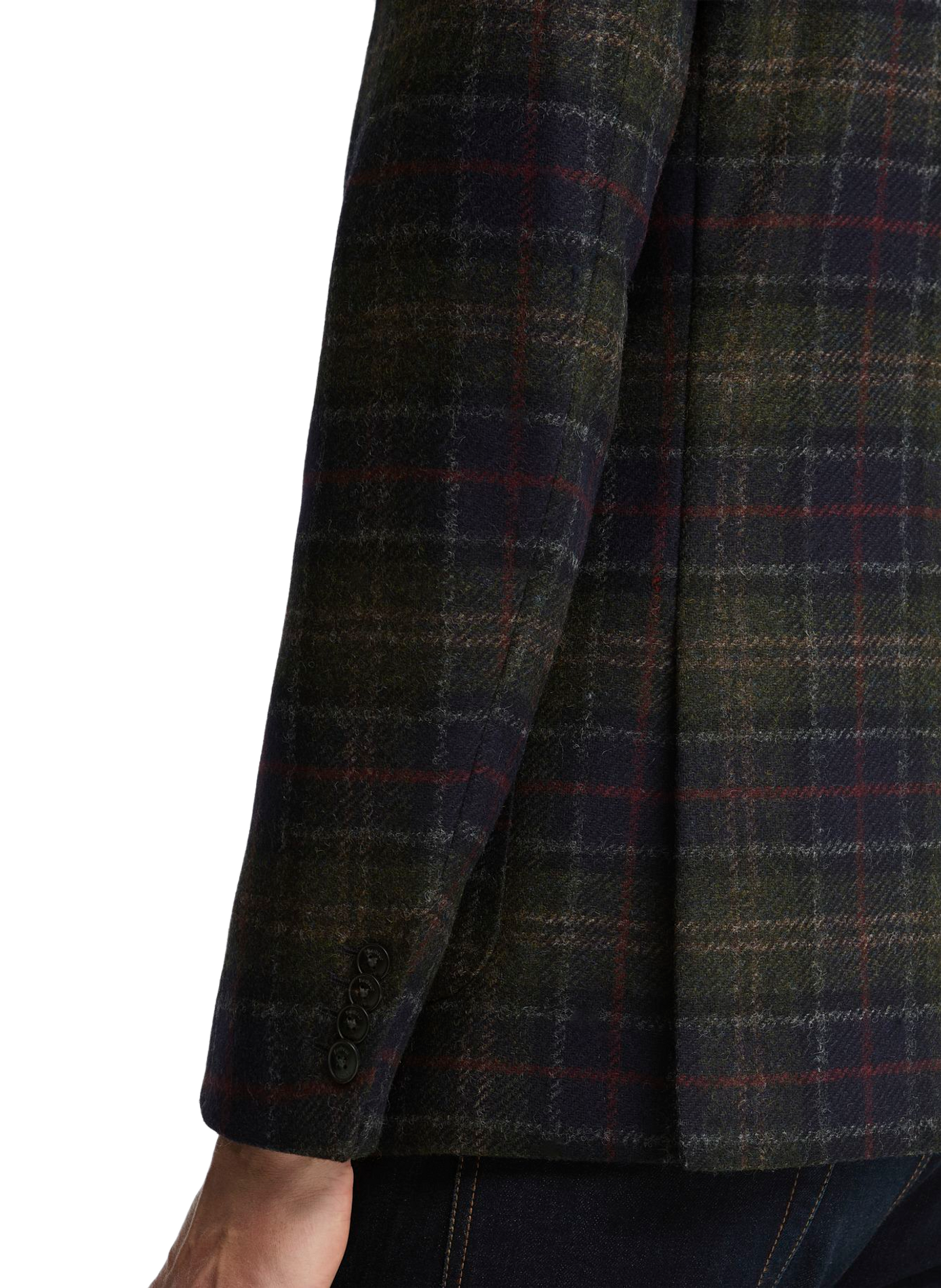 Gerade geschnittener karierter Blazer BARBOUR Mehrfarbig
