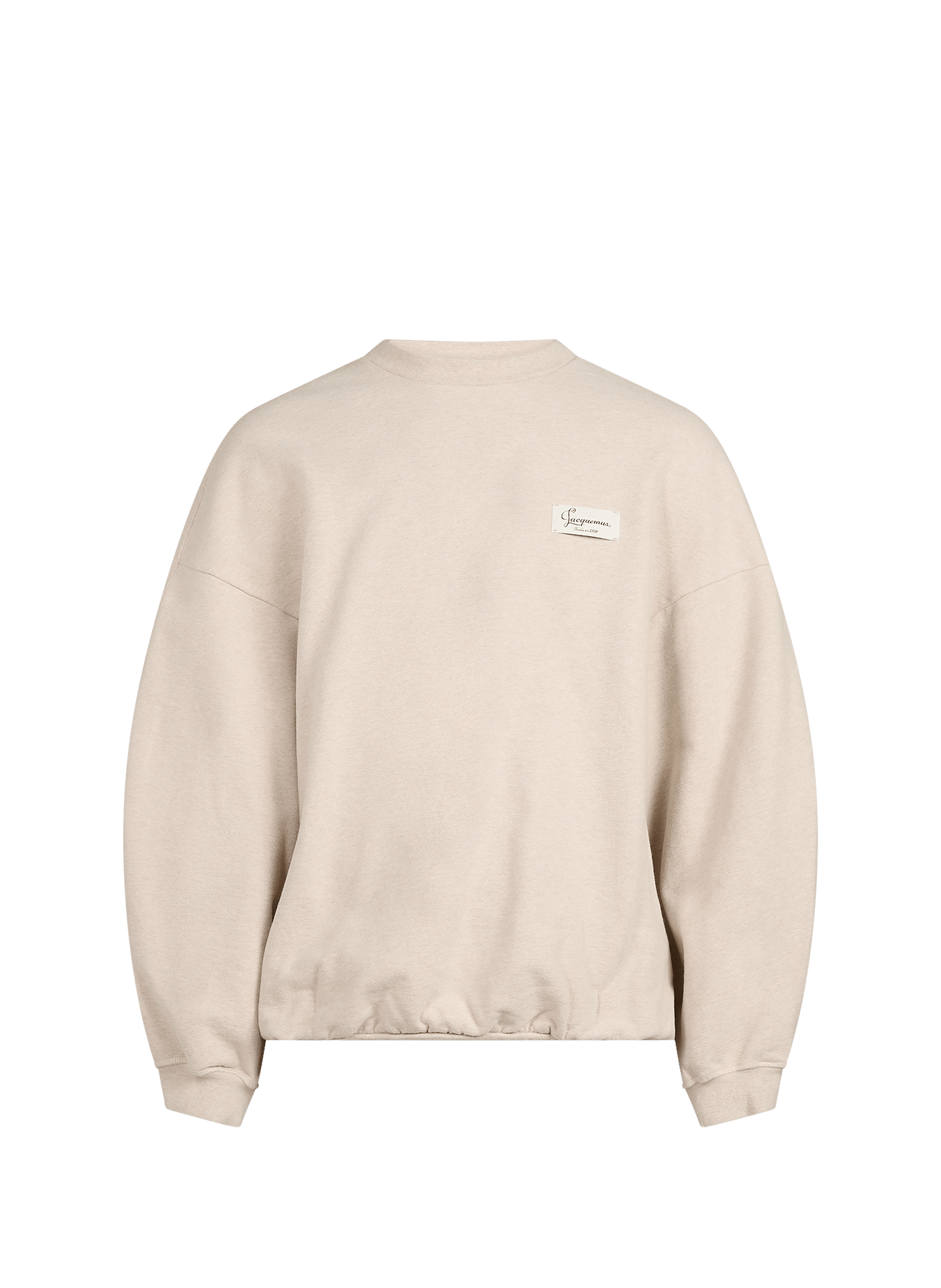Felpa Montaigne ampia girocollo in cotone JACQUEMUS Beige