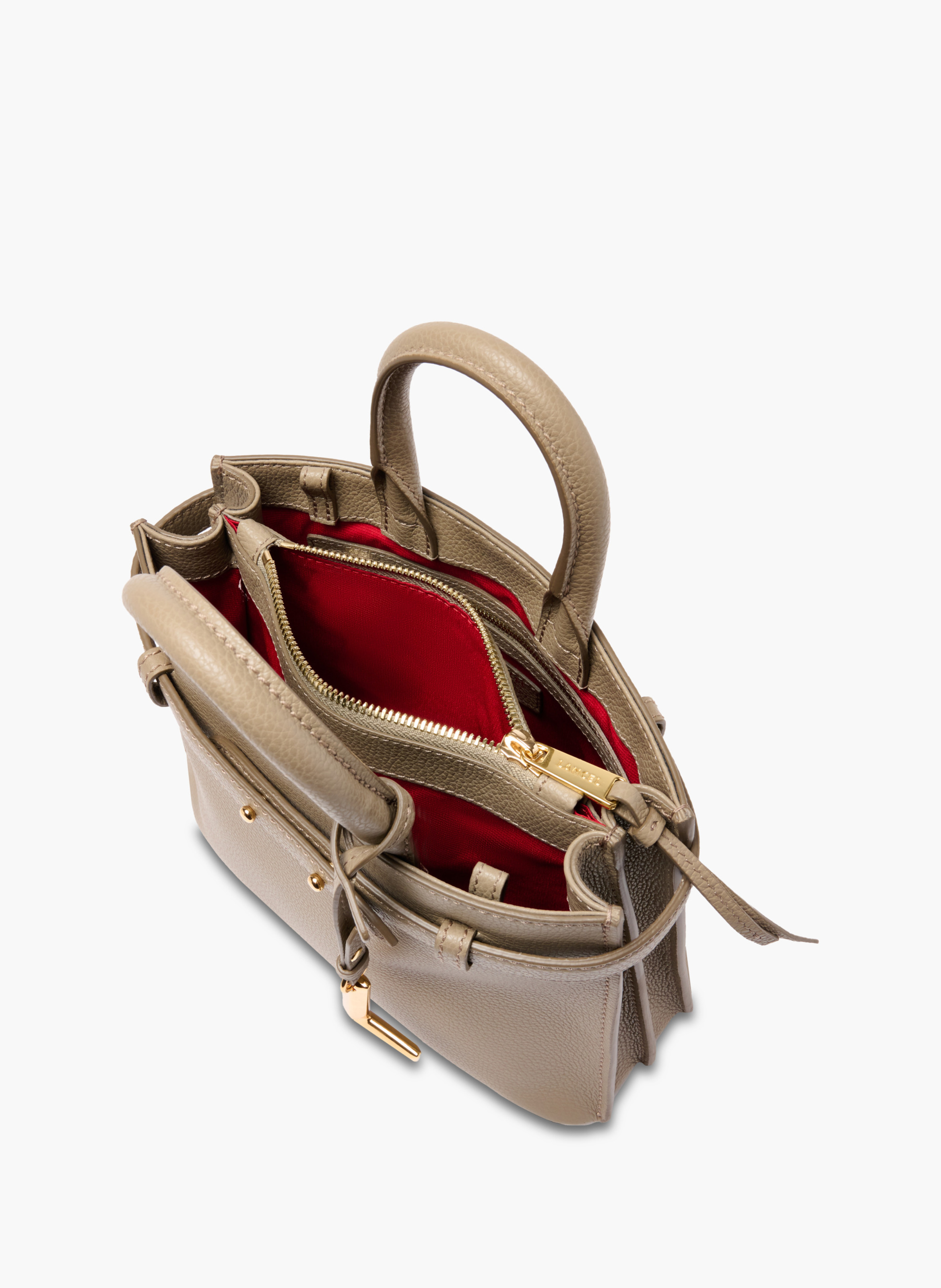Ritstas carryall in maat M van Lancel, gemaakt van leer. LANCEL Beige