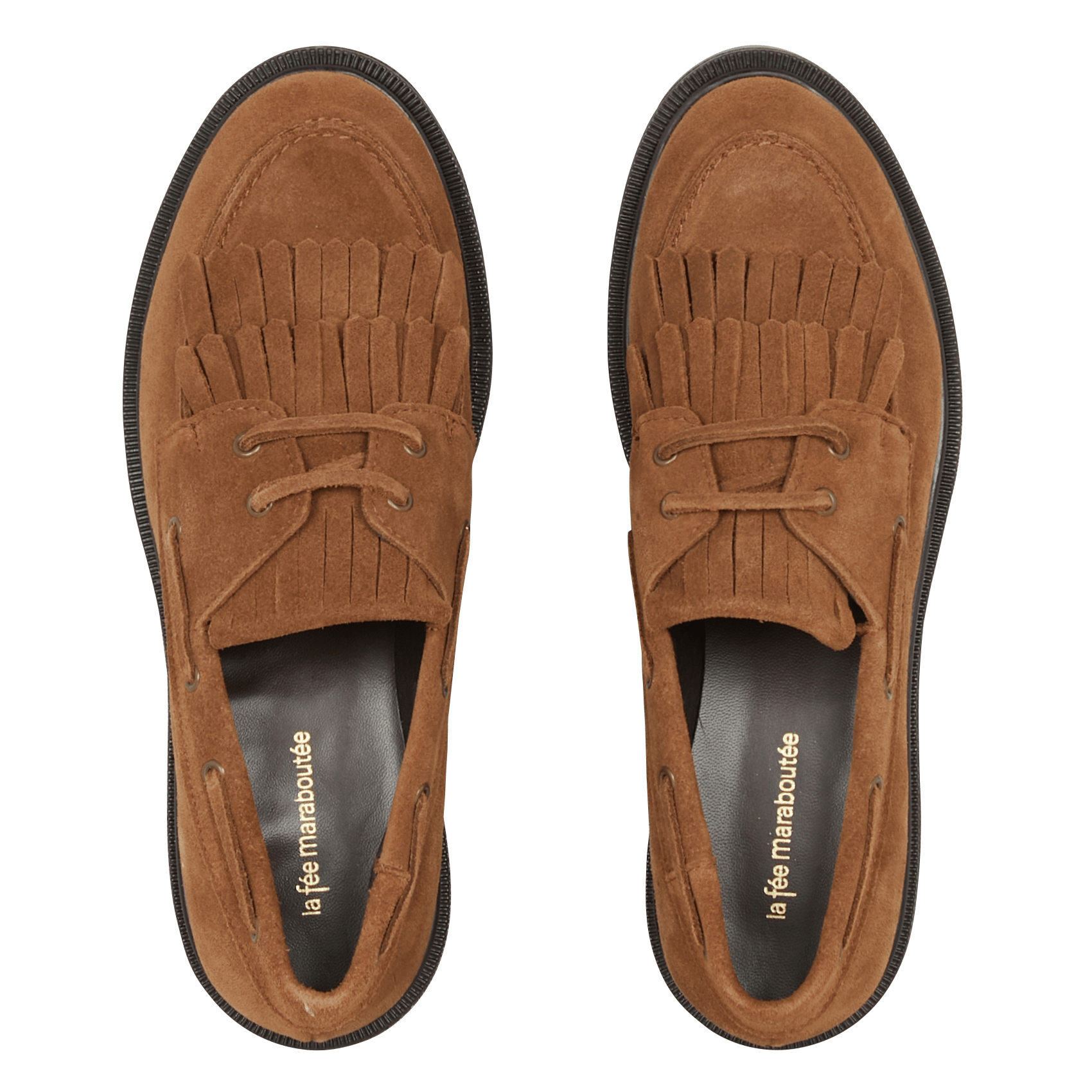 Suède leren moccasins LA FEE MARABOUTEE Bruin