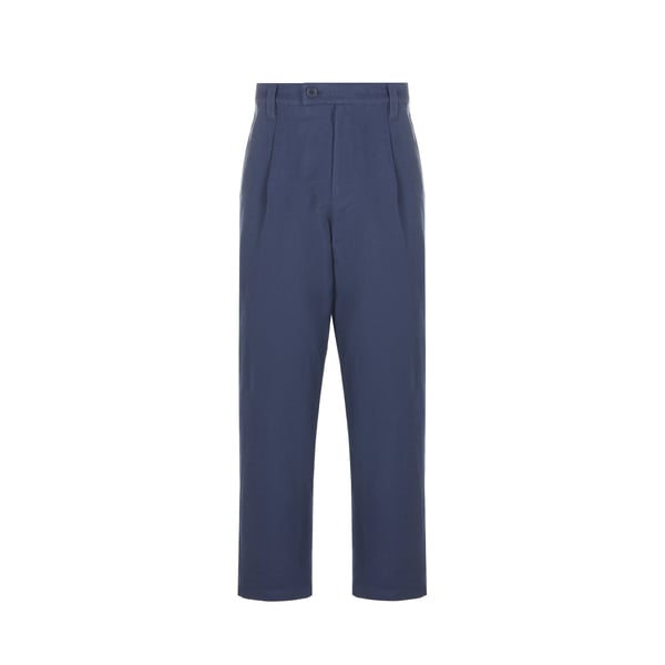 Pantalon Renato en coton et lin mélangé