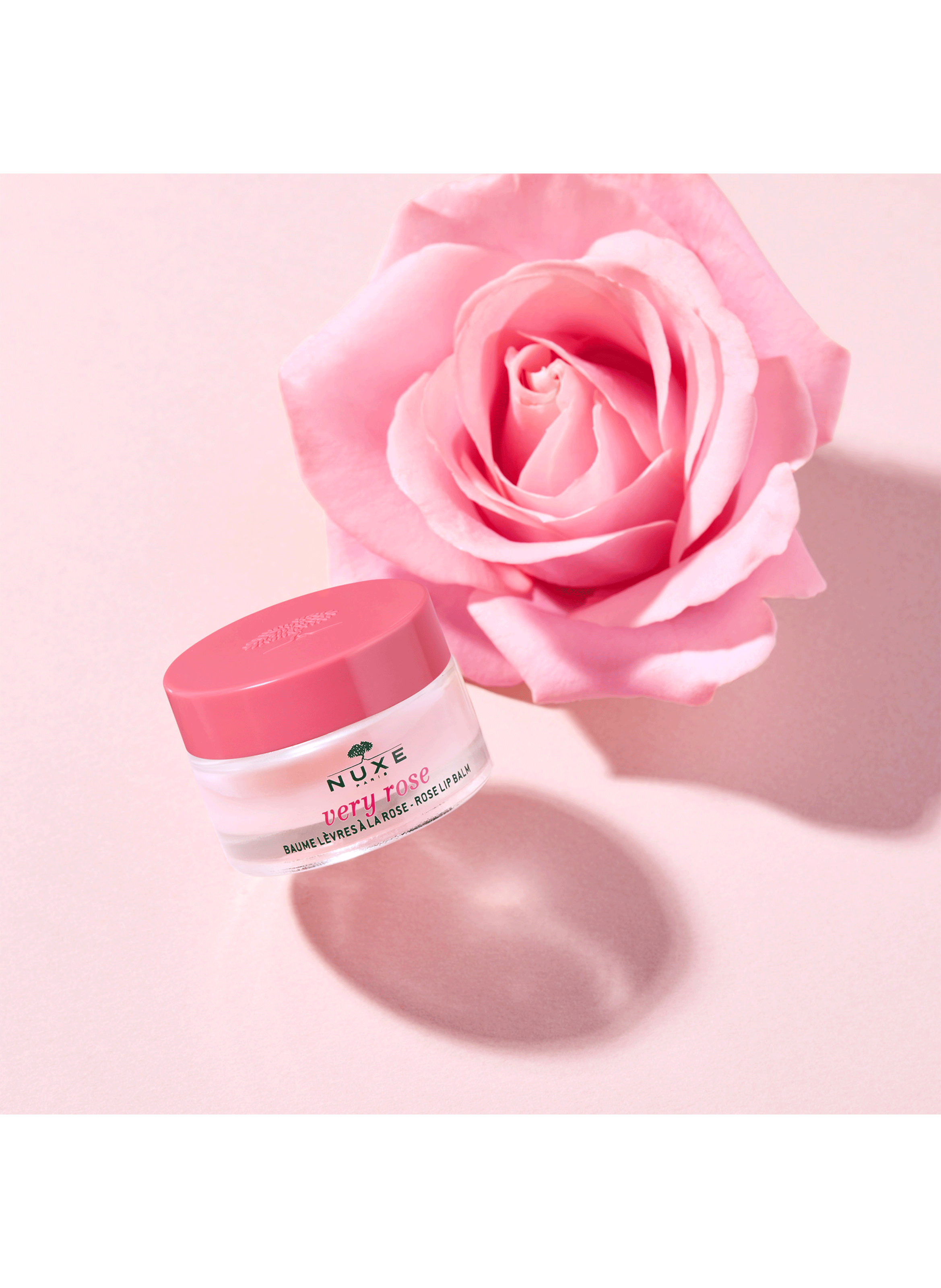 Baume hydratant lèvres à la rose - Hydratant &amp; Sublimateur - Very Rose NUXE No color