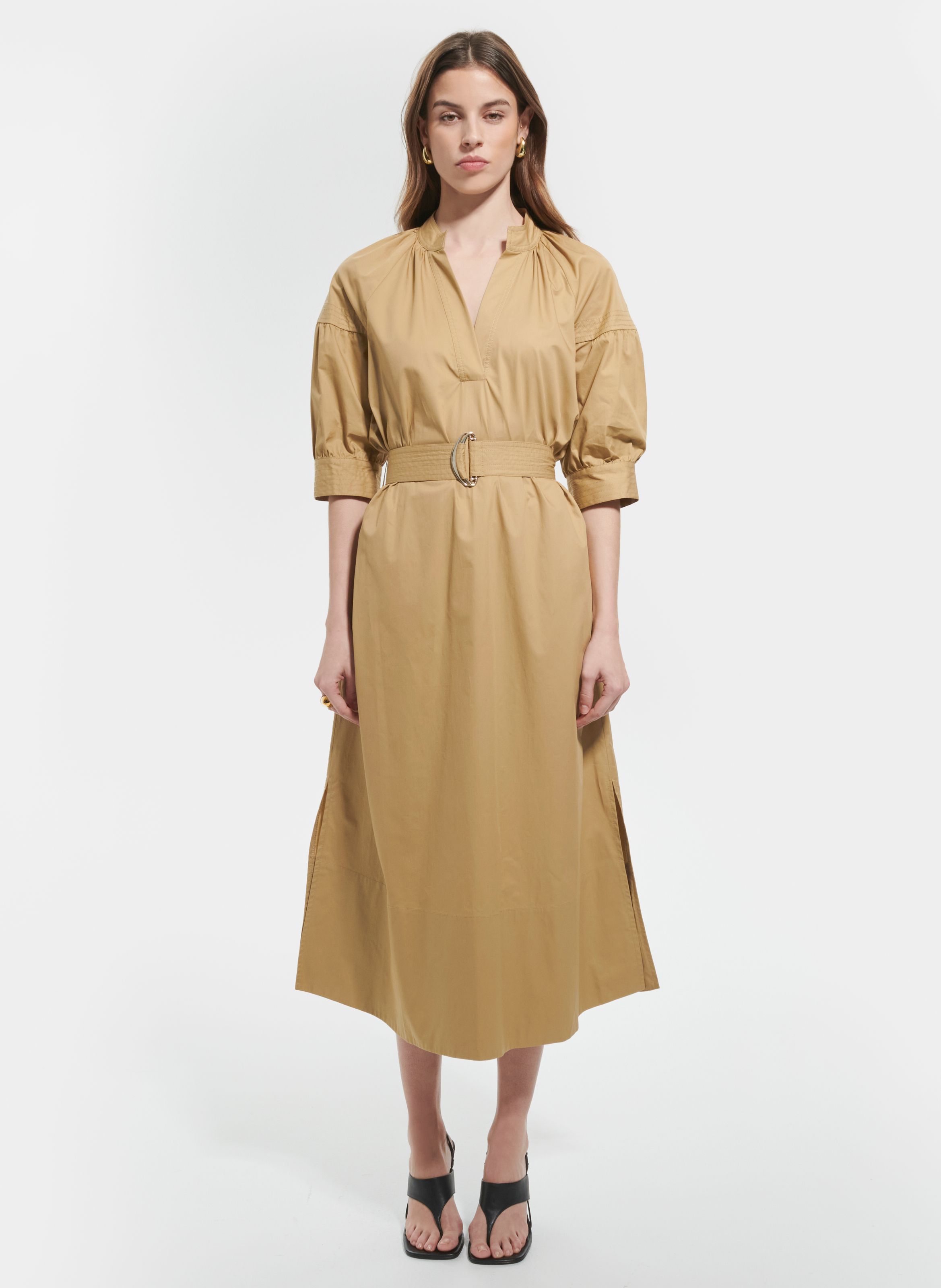 ROBE LONGUE DROITE - RAVI - ZAPA pour FEMME | Printemps.com