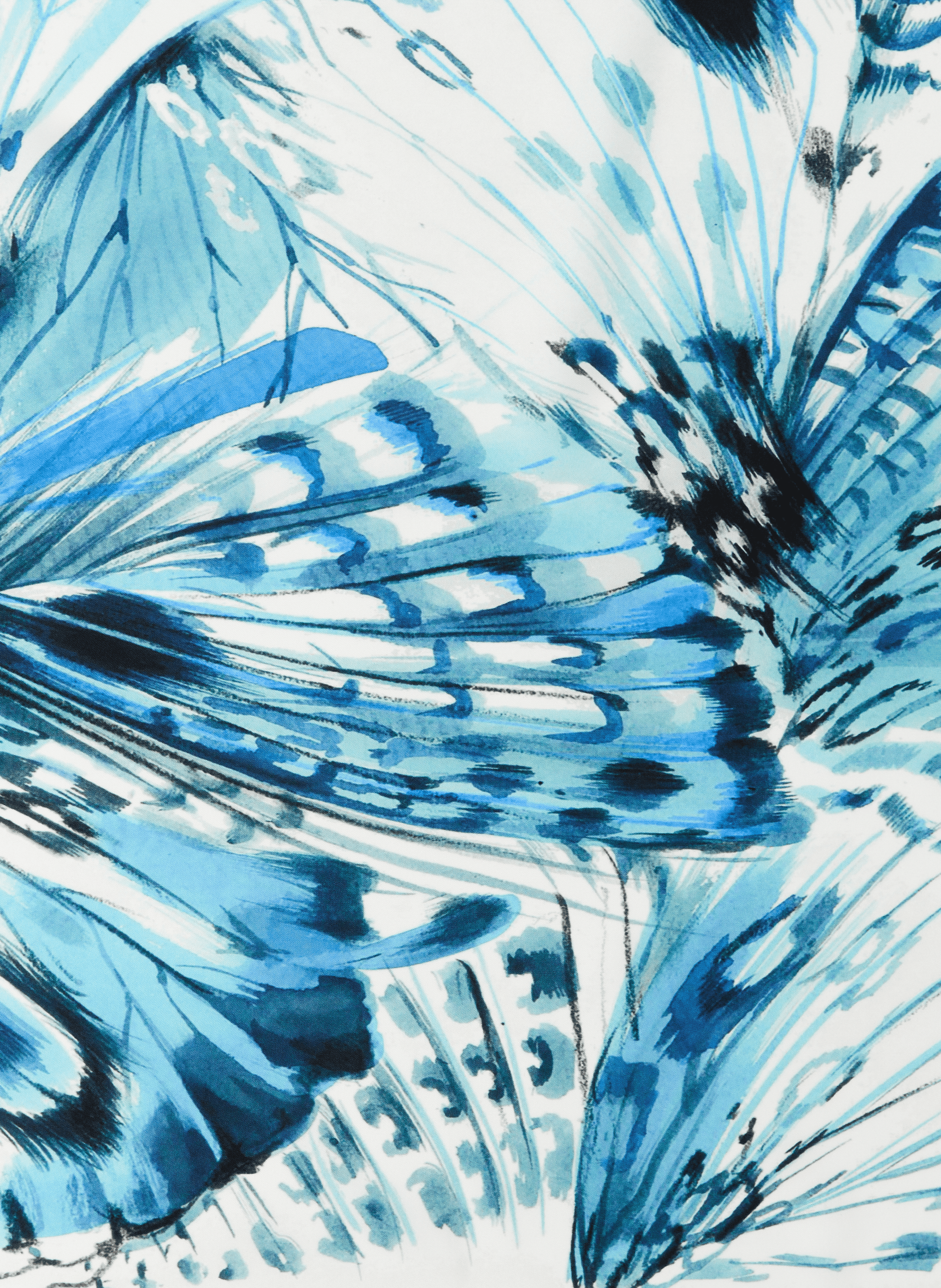 Foulard en soie à motif AU PRINTEMPS PARIS Bleu