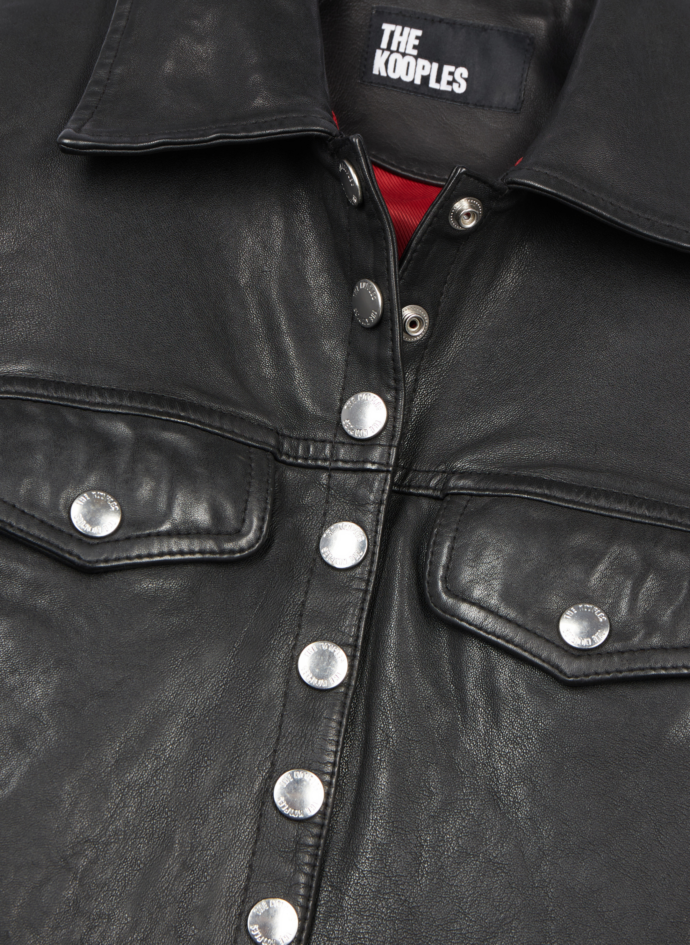 Blouson en cuir THE KOOPLES Noir