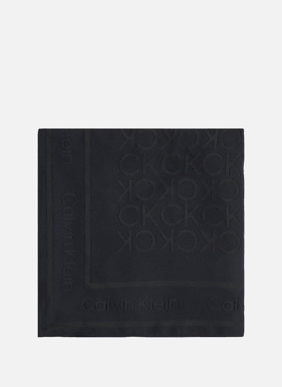 Foulard à logo Blanc by CALVIN KLEIN CALVIN KLEIN Foulard à logo Blanc