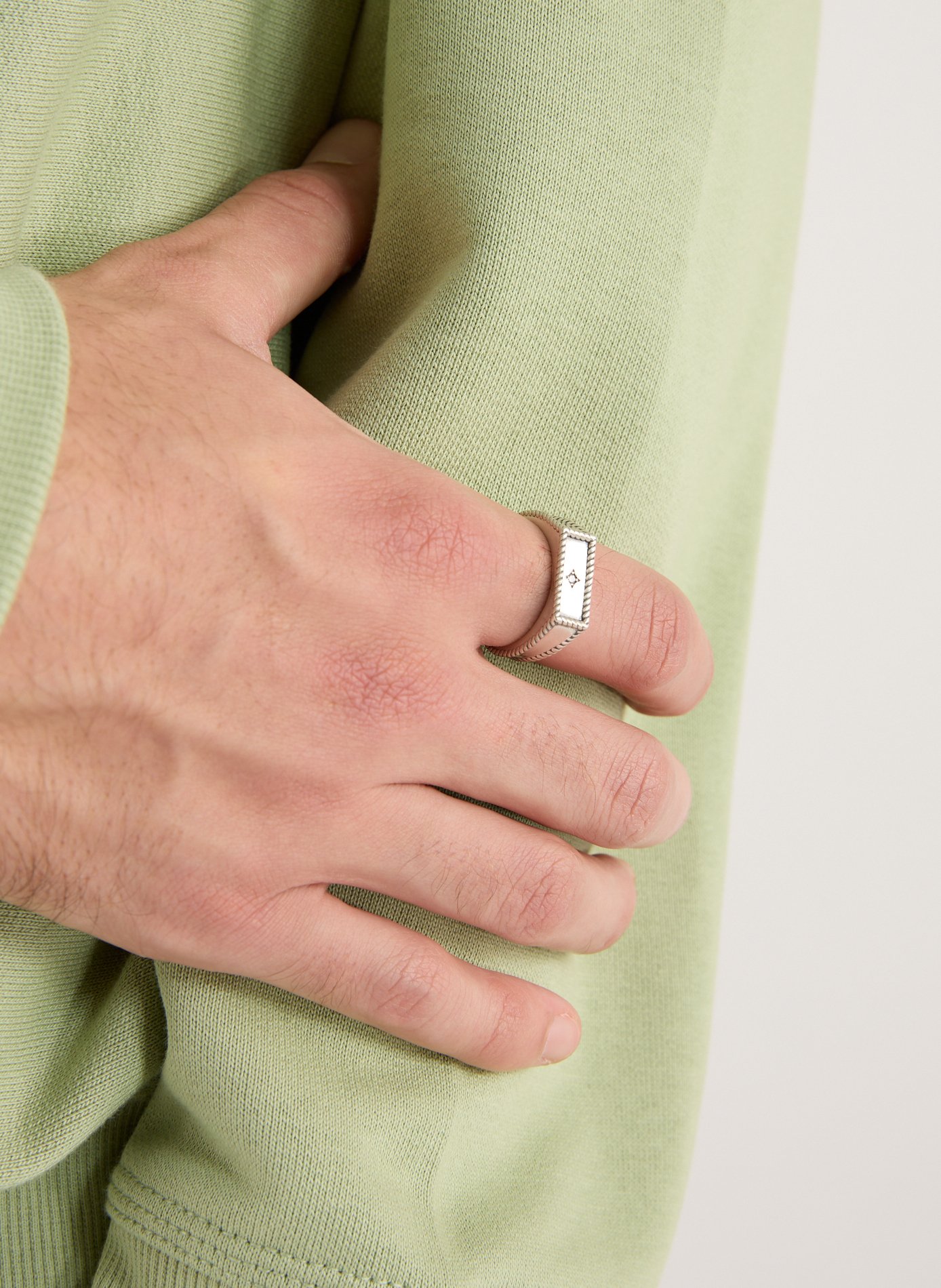Moonlight silver ring SERGE DENIMES Silver