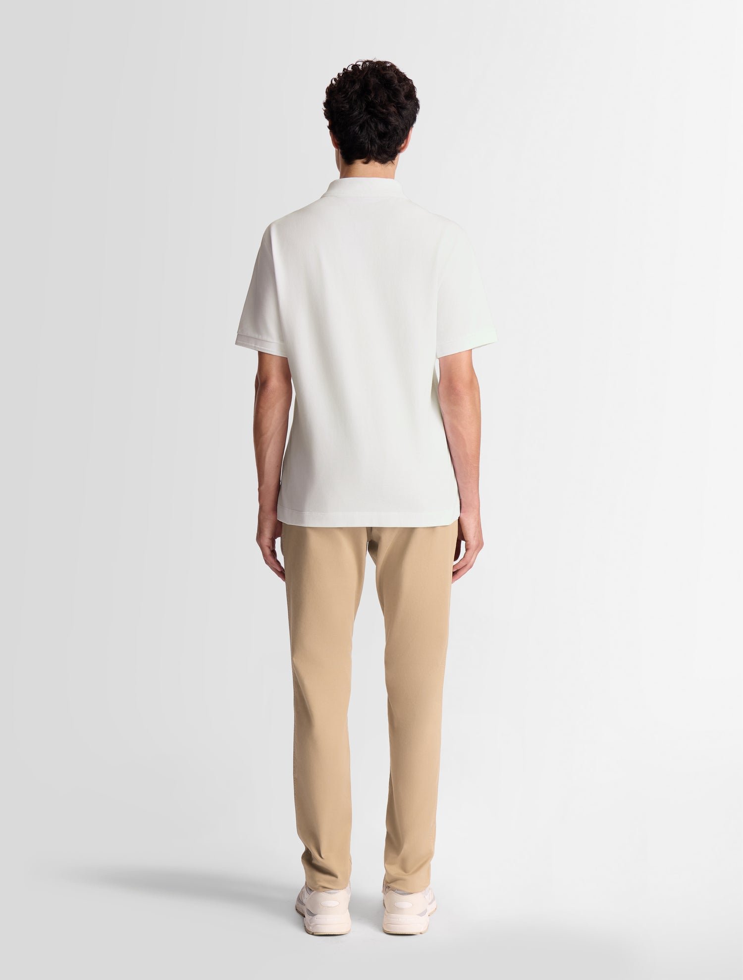 Polo manches courtes gerlo col polo coupe regular FUSALP Blanc