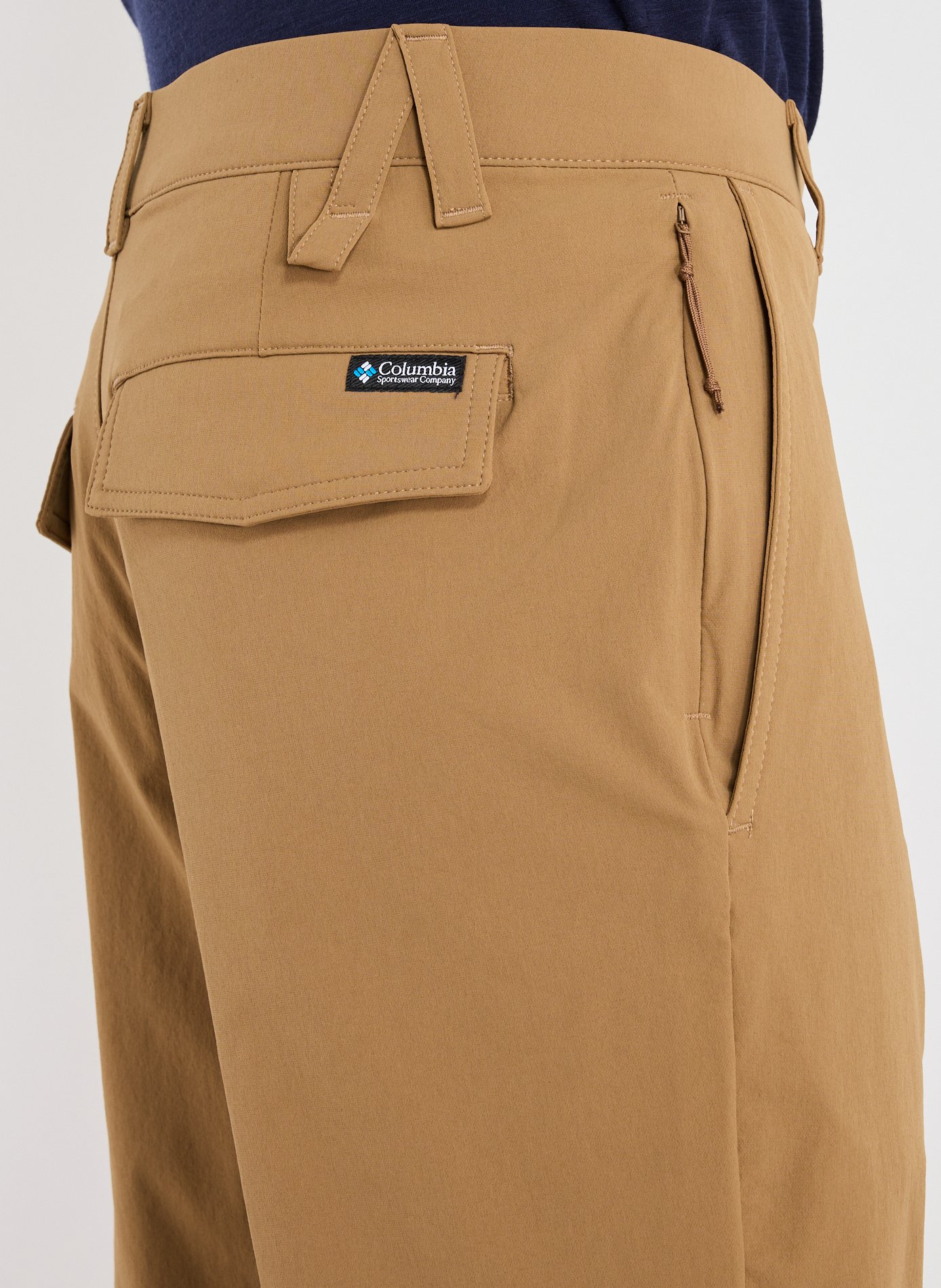 Straight Leg Pants in Solid Color Brown