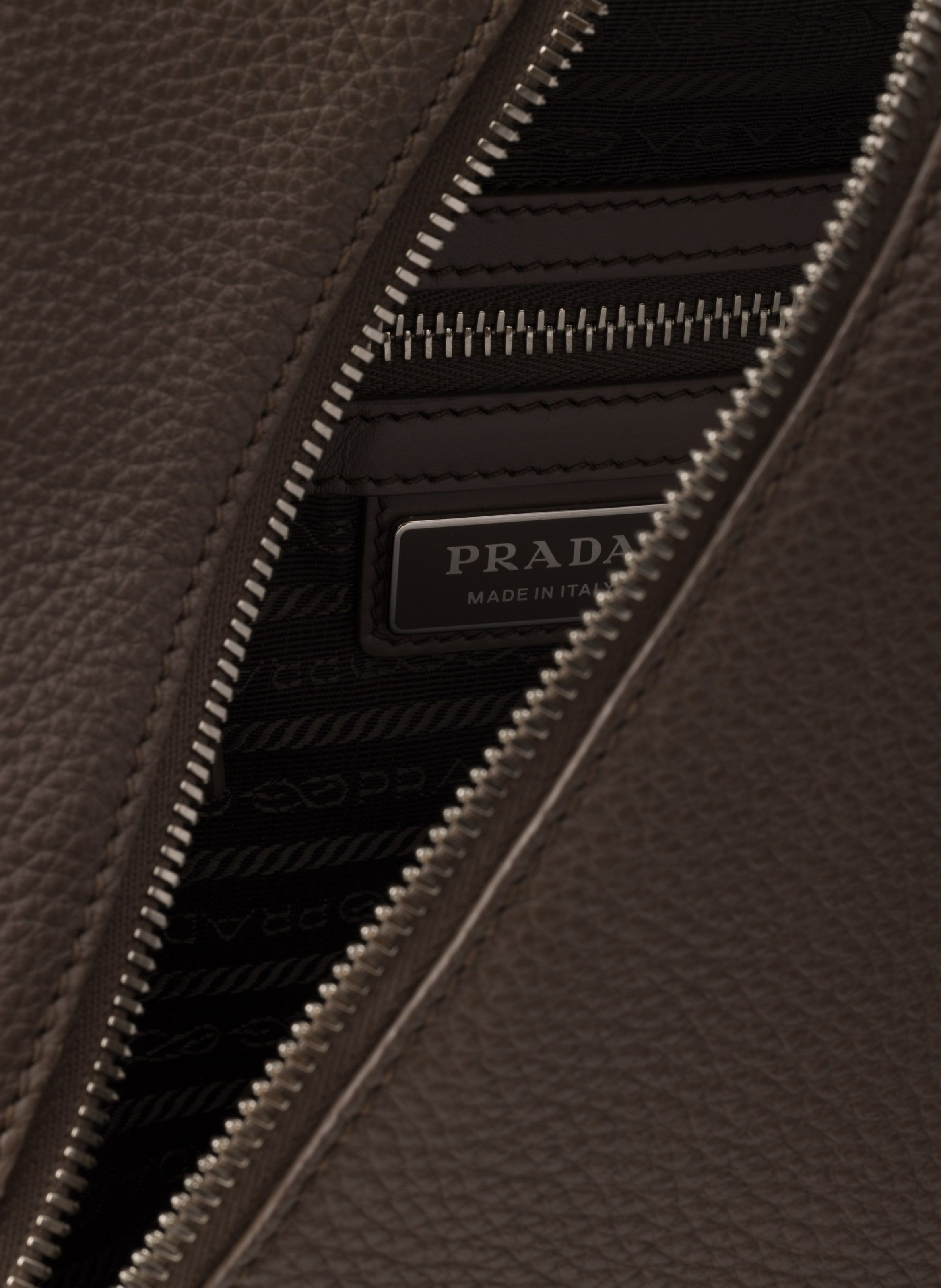 Sac prada cross en cuir PRADA Gris