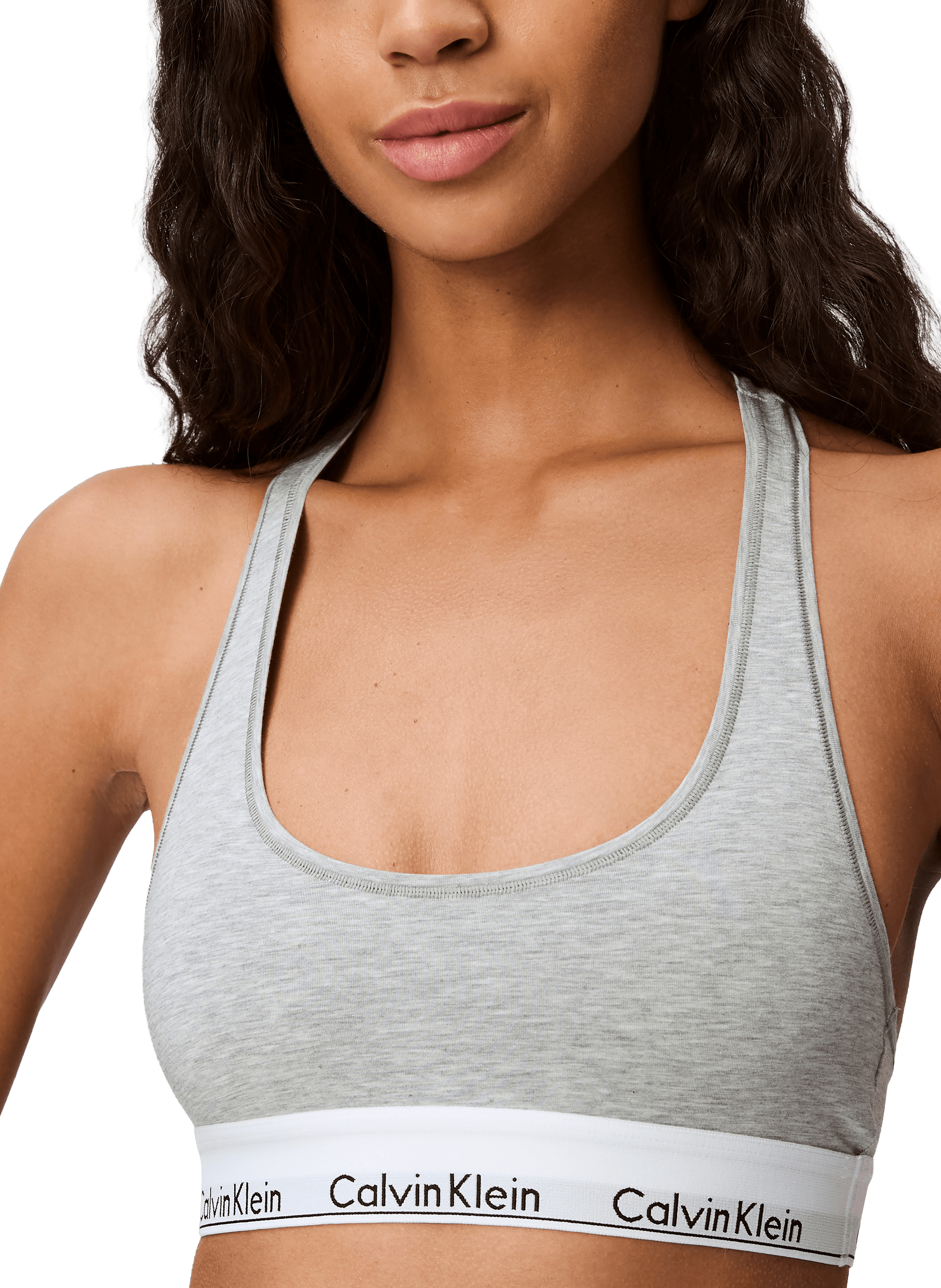 Brassière à logo  CALVIN KLEIN Gris