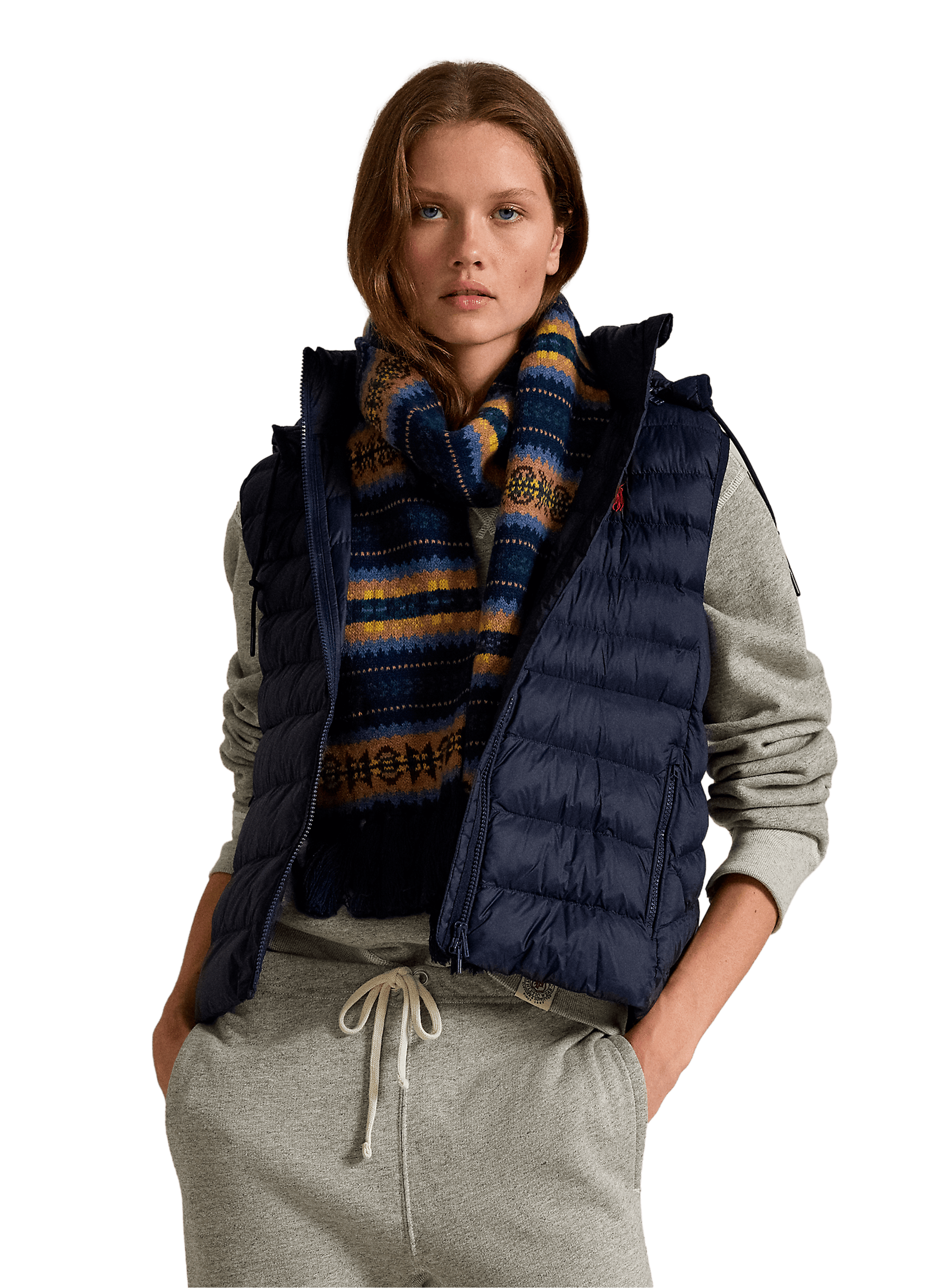 POLO RALPH LAUREN Doudoune à capuche  Bleu