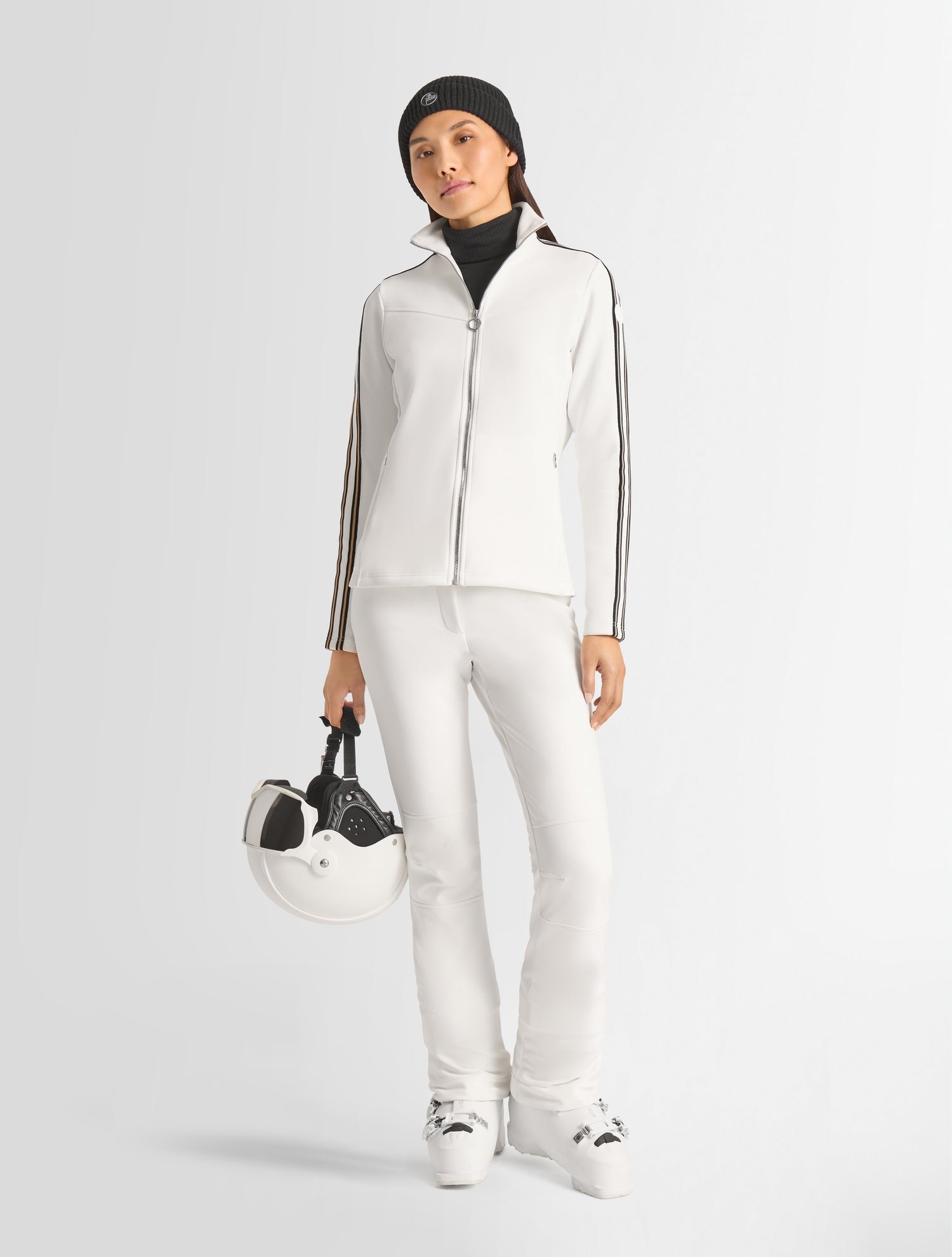 Veste technique odella col montant coupe ajustée FUSALP Blanc