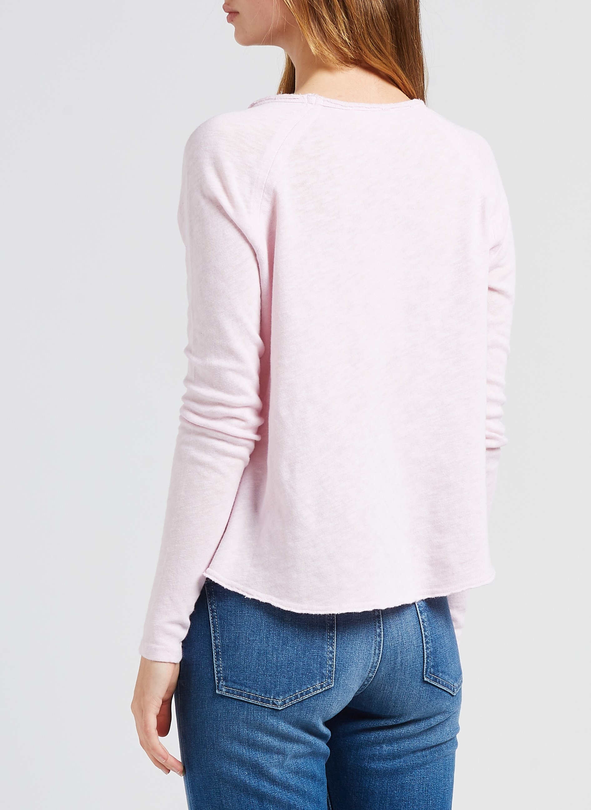 Tee-shirt col rond en coton sonoma AMERICAN VINTAGE Rose