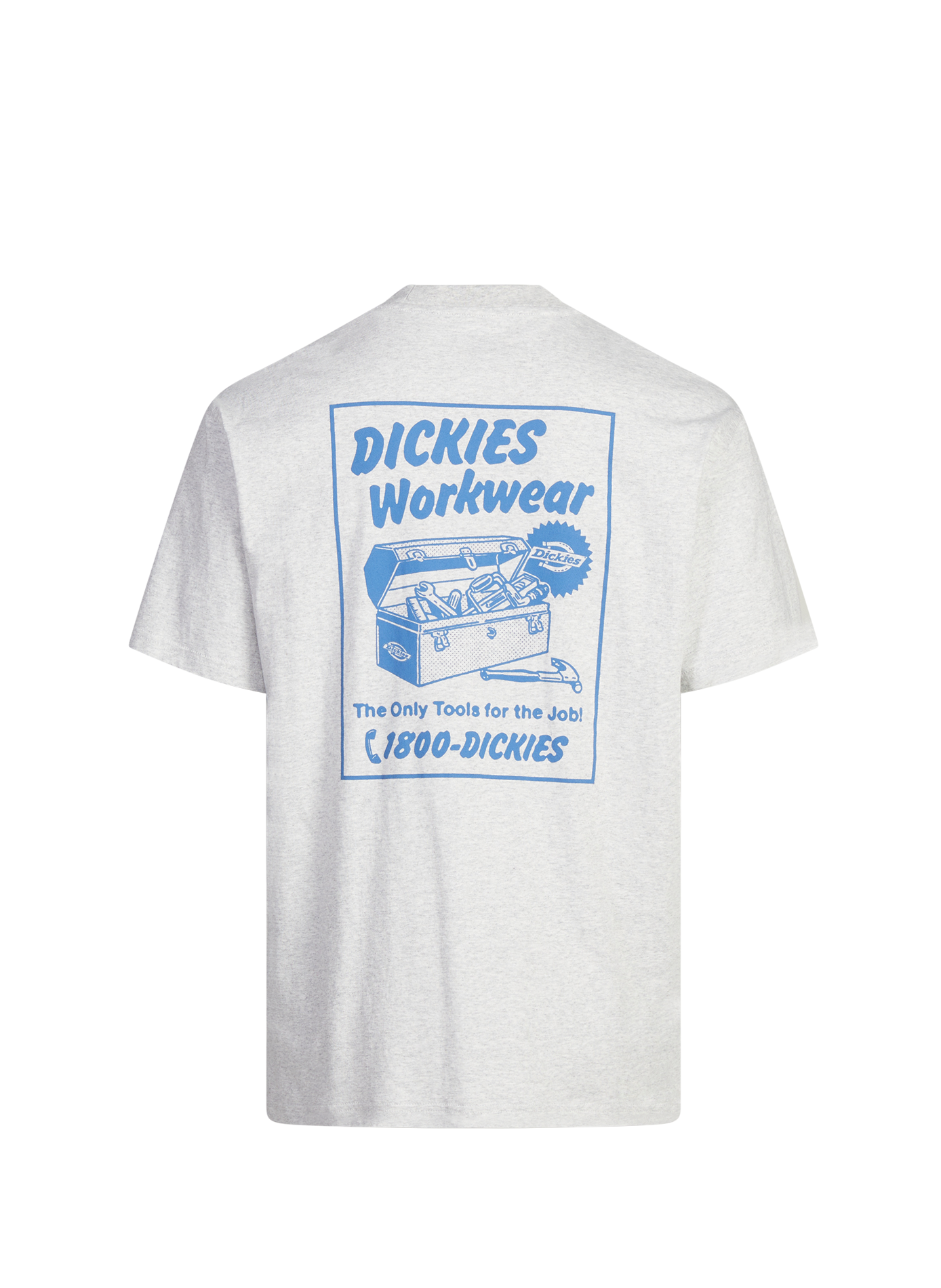 T-shirt imprimé à col rond en coton DICKIES Gris