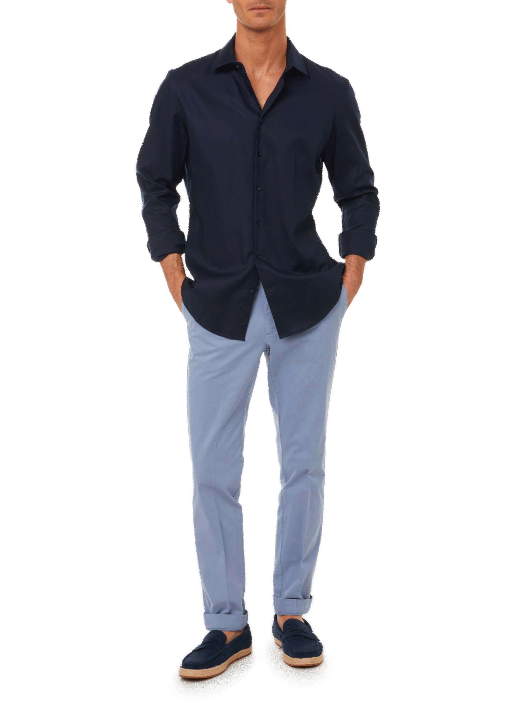 Kent-collar shirt SEIDENSTICKER Blue