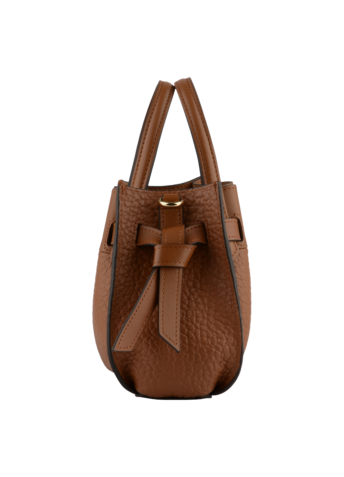 Blossom | Sac à main Nano en cuir de vachette POURCHET Marron