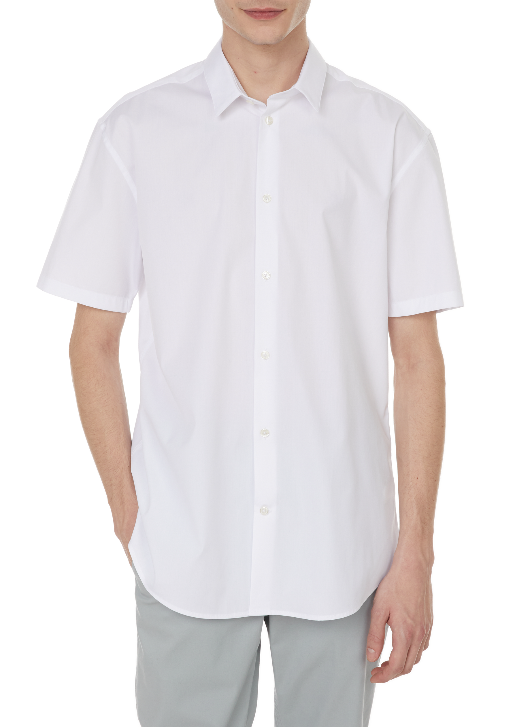 Chemise slim Krave à manches courtes AU PRINTEMPS PARIS Blanc