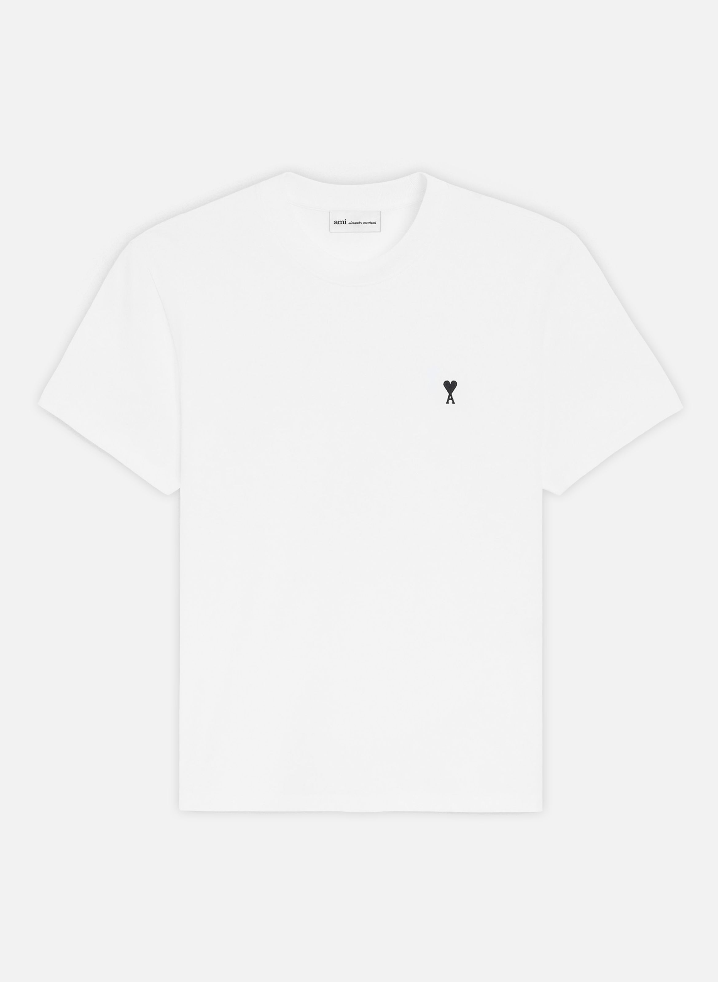 T-shirt Ami De Coeur En Coton AMI PARIS Blanc