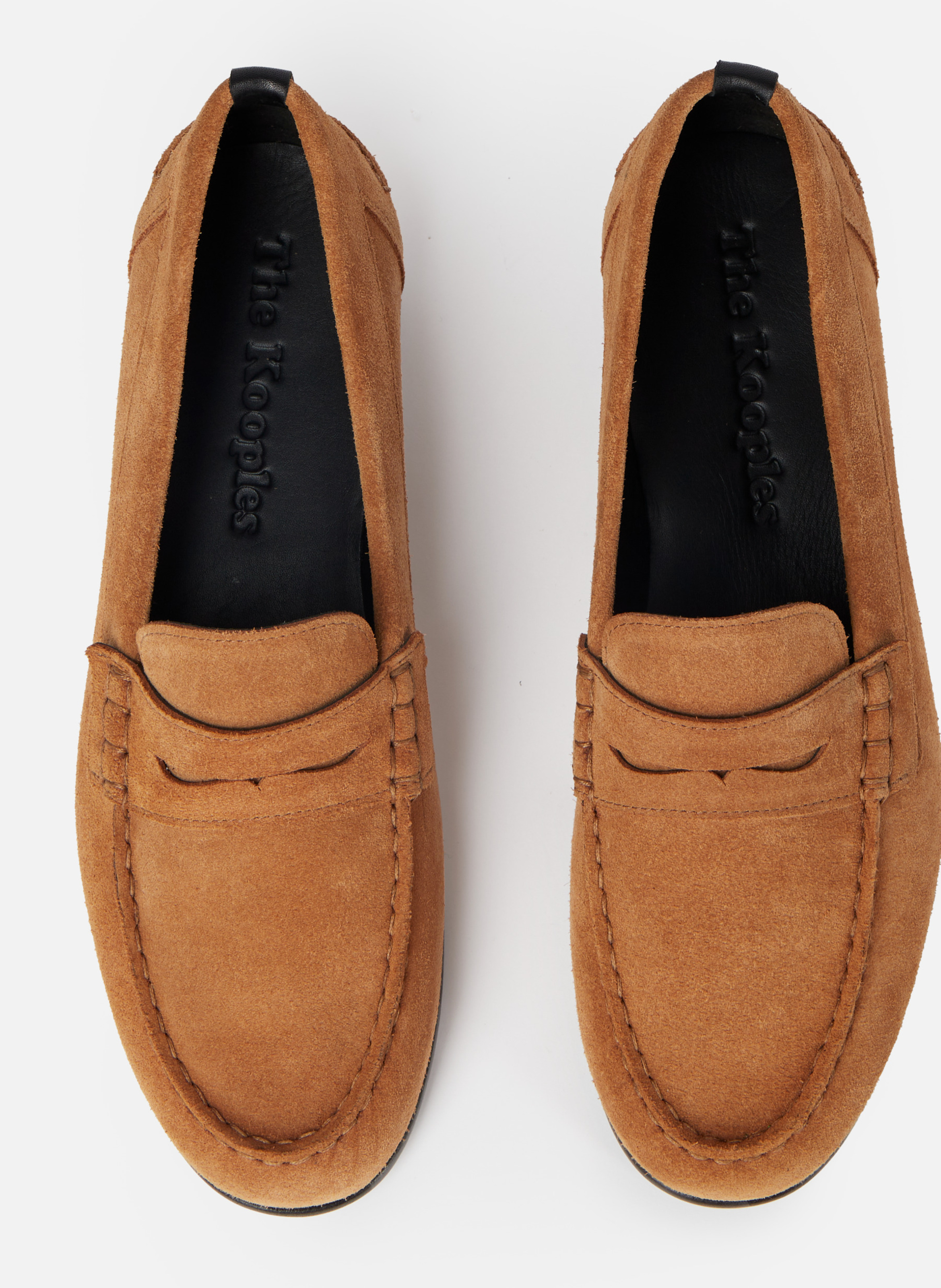 Mocassin en cuir suède THE KOOPLES Marron