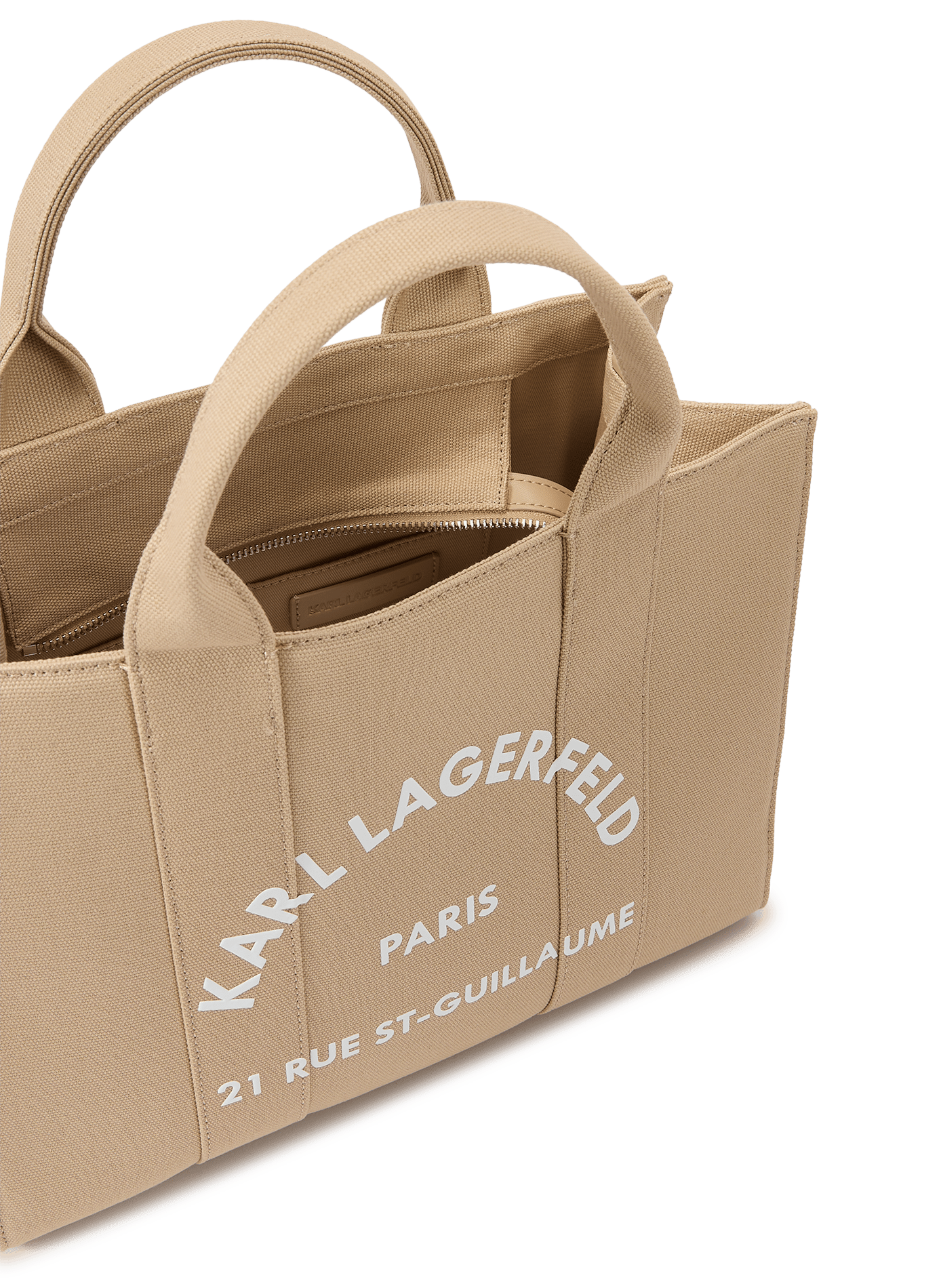 Cotton tote bag KARL LAGERFELD Beige
