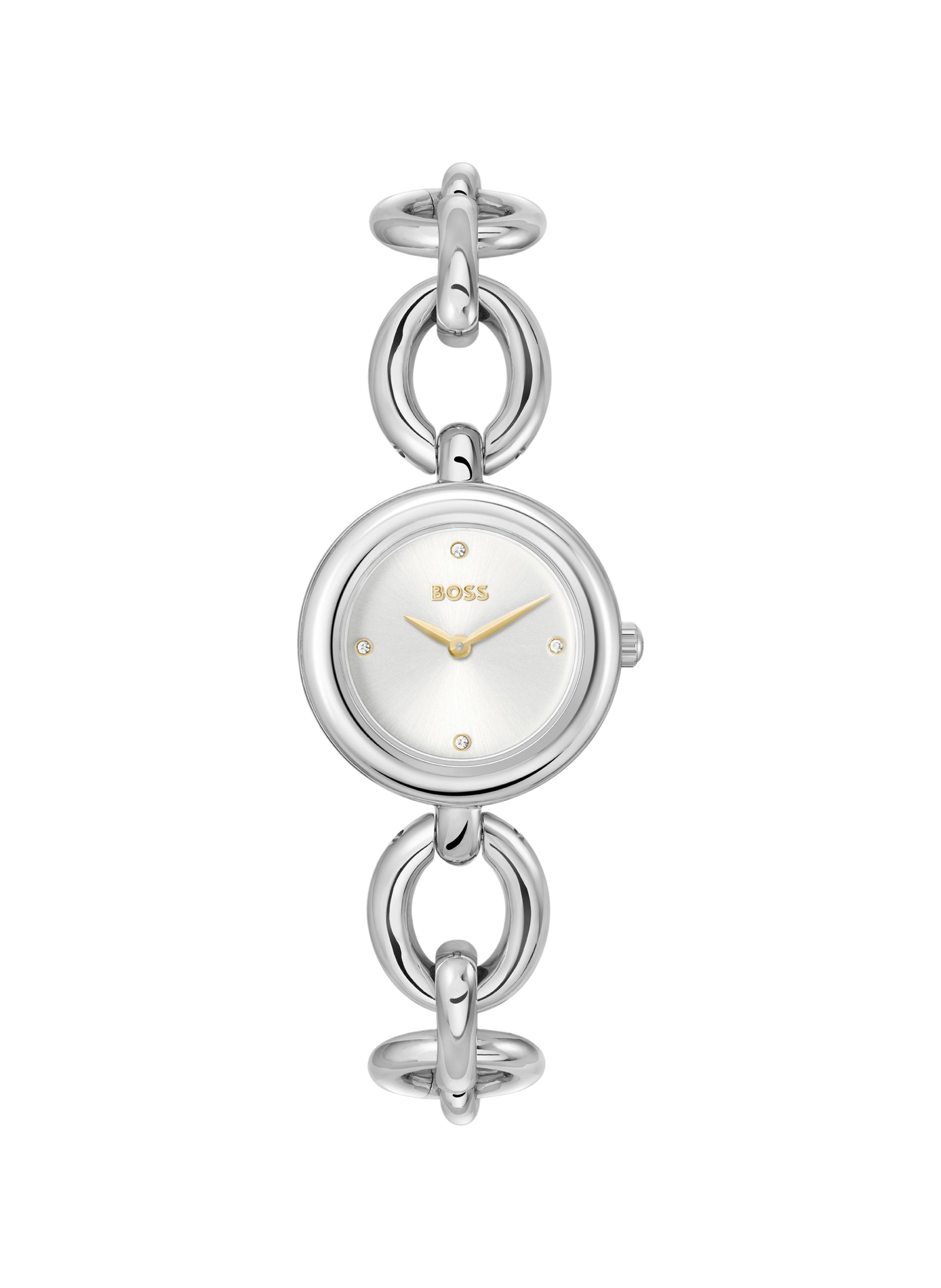 Montre quartz Live en acier inoxydable  BOSS MONTRES Blanc