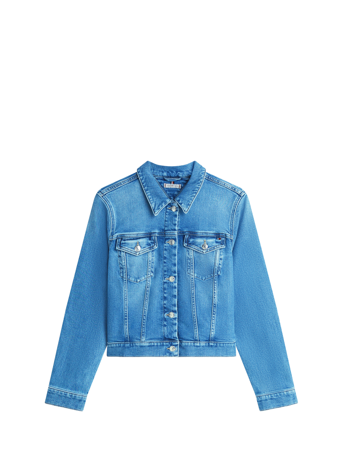 Veste denim en coton mélangé TOMMY HILFIGER Bleu