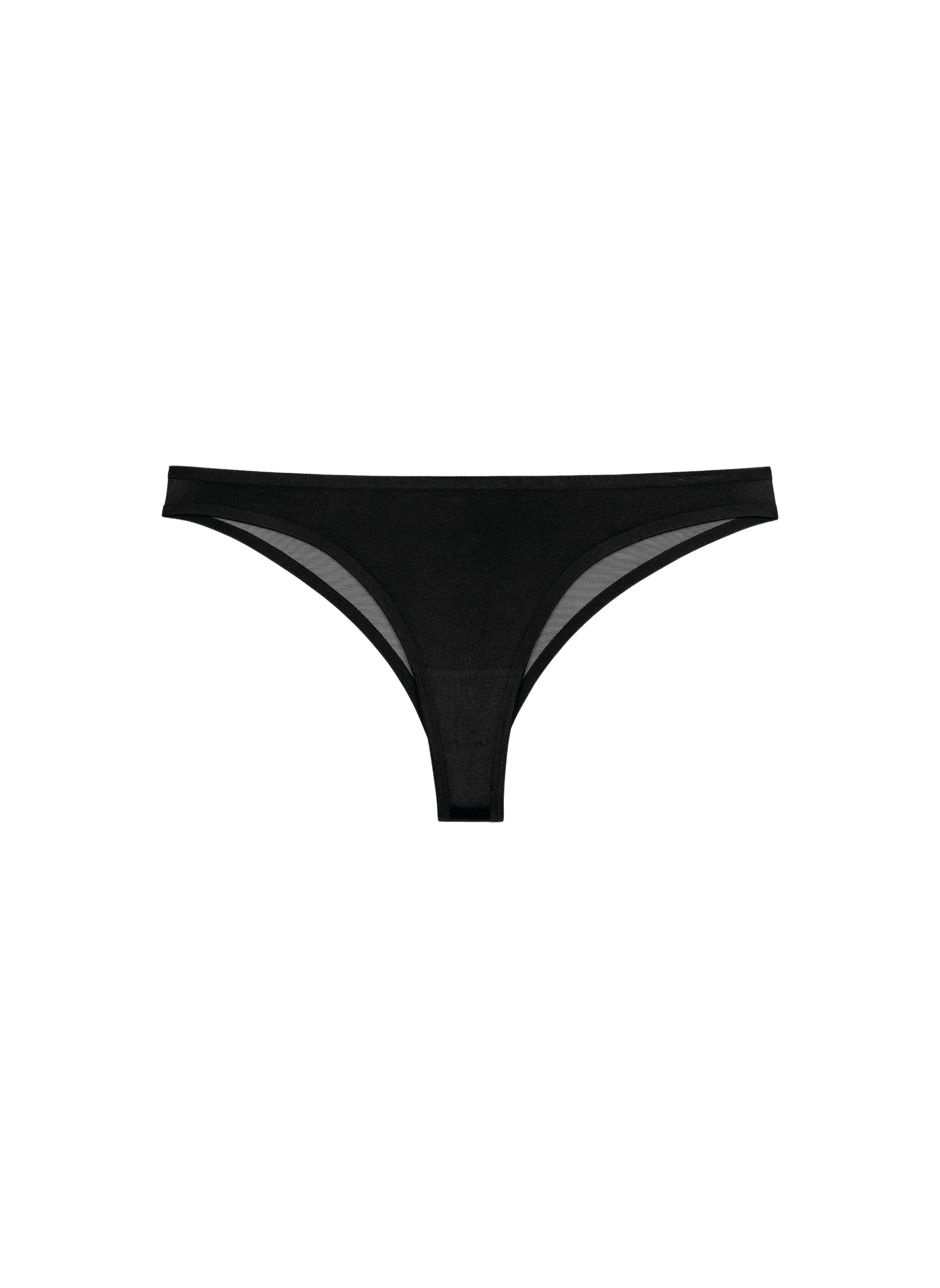 Tanga transparent PASSIONATA Noir