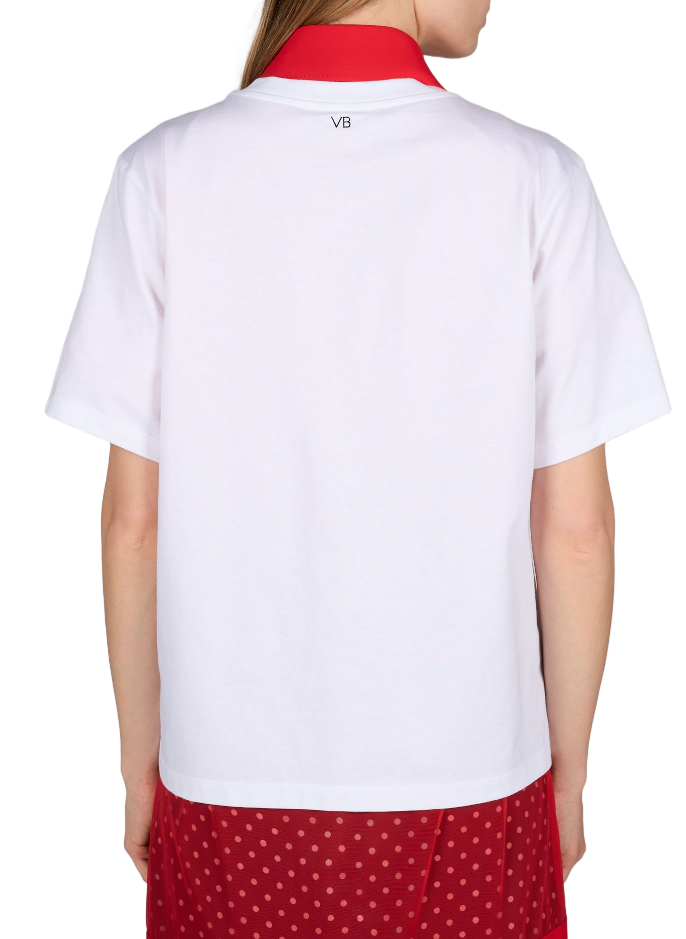 Printed cotton T-shirt VICTORIA BECKHAM White