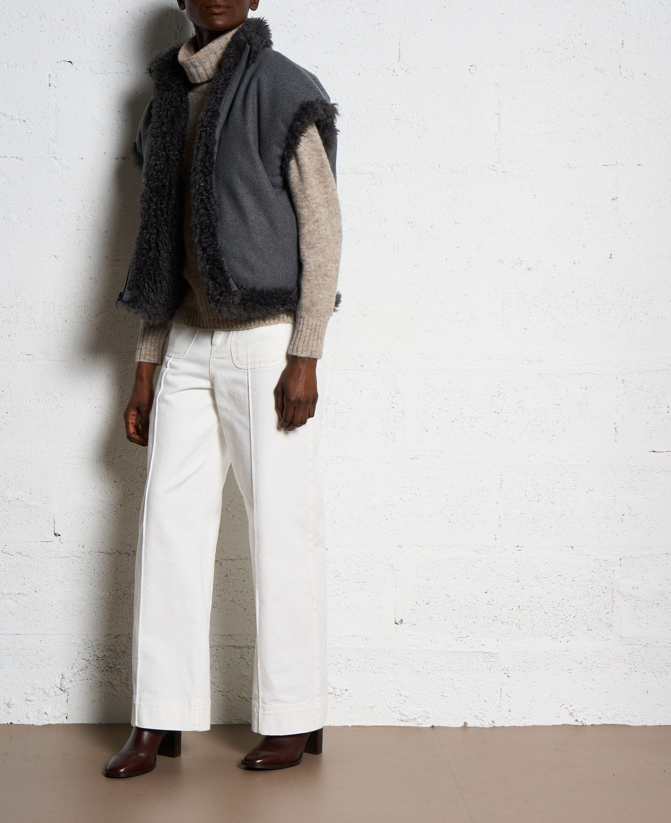 Jean large en coton harry SOEUR Blanc