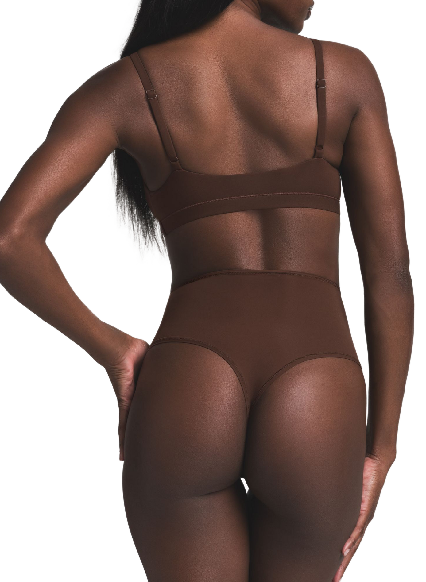 High-waisted solid color SKIMS Brown