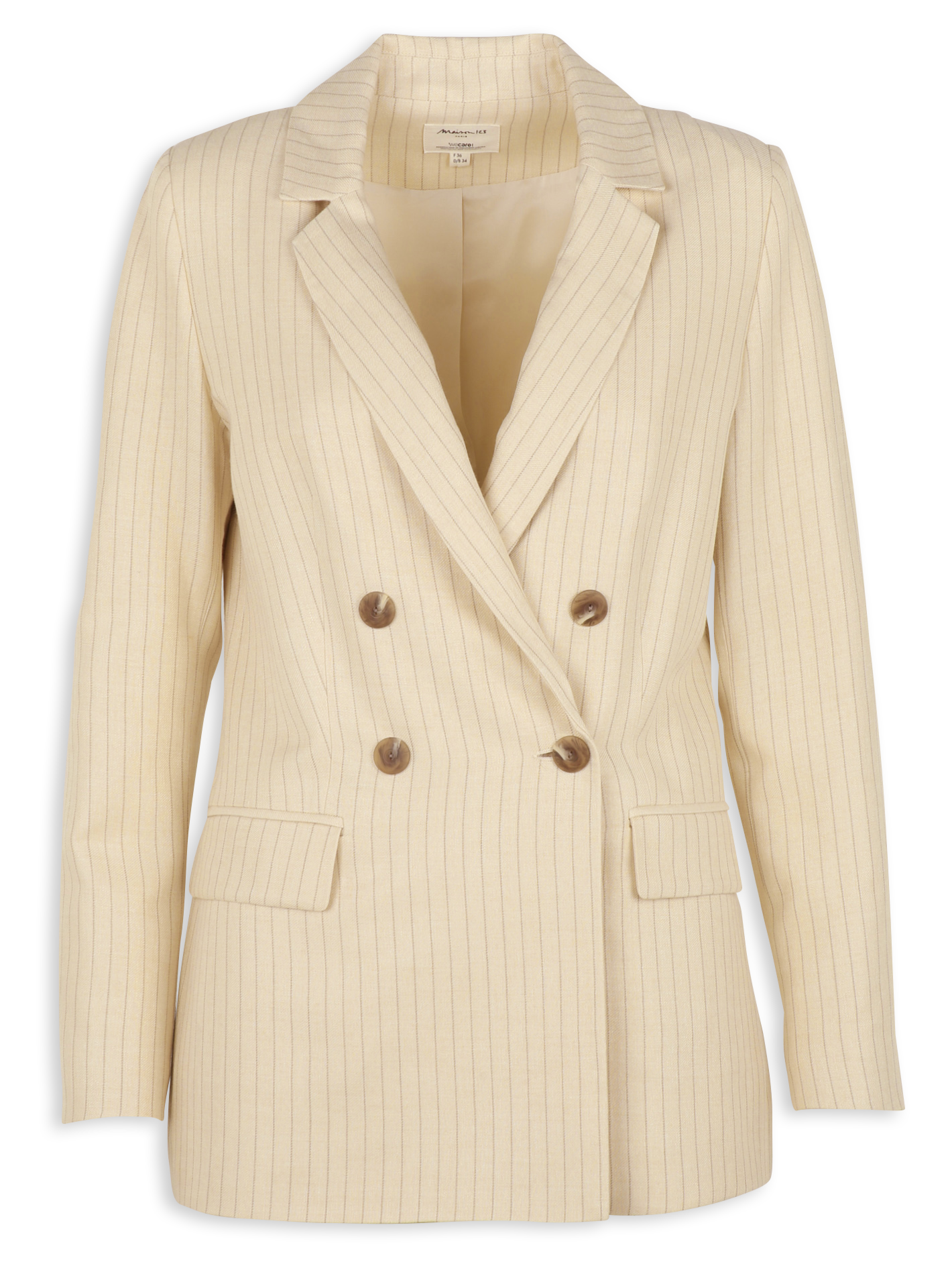 Veste de tailleur à rayures florine MAISON 123 Blanc