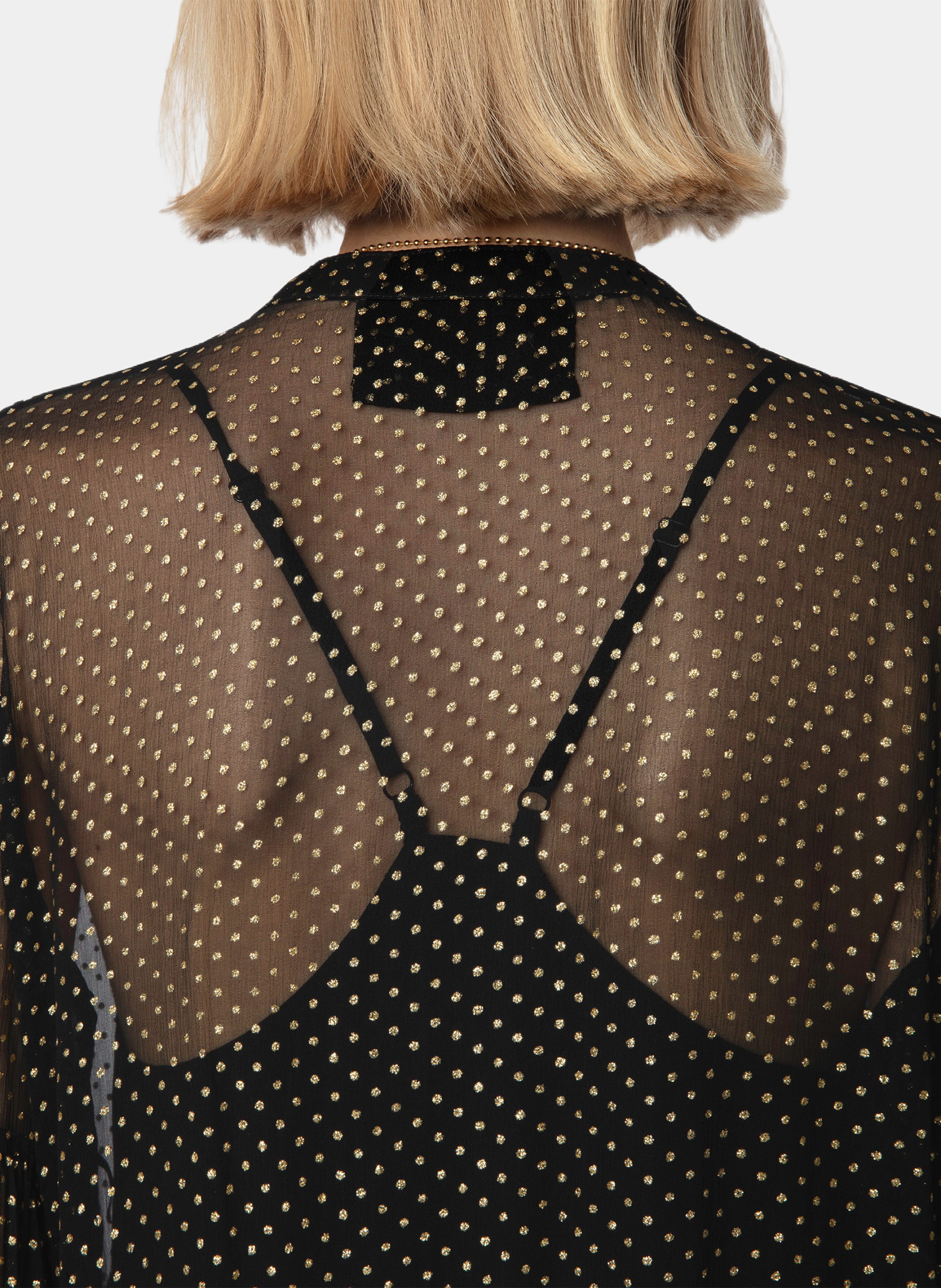 Kurzes transparentes Kleid "Randy" ZADIG&VOLTAIRE Schwarz