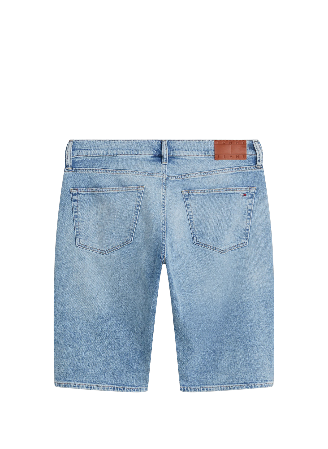 Slim washed cotton Bermuda shorts TOMMY HILFIGER Blue