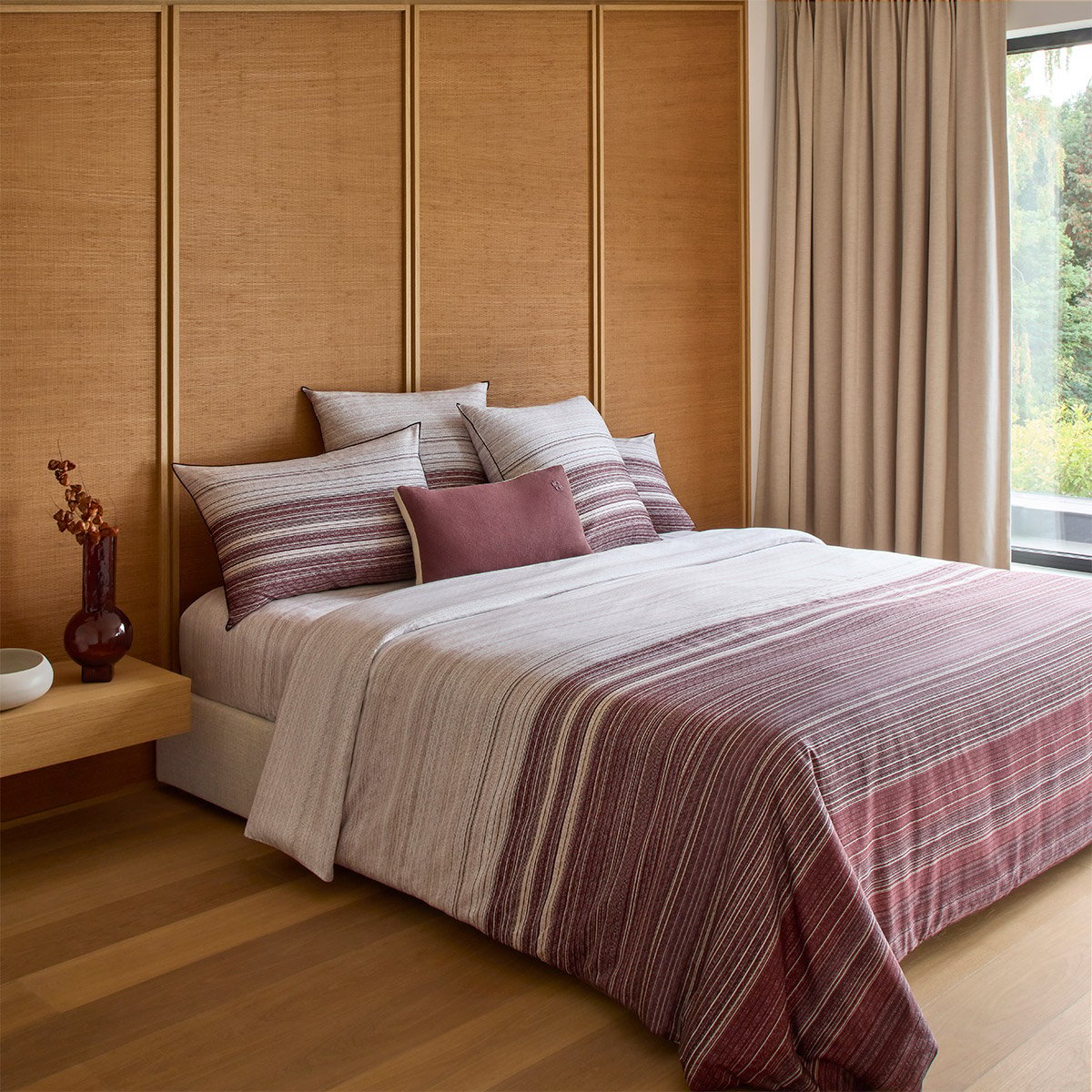 Drap housse en satin de coton, terra roxa BOSS HOME Multicolore