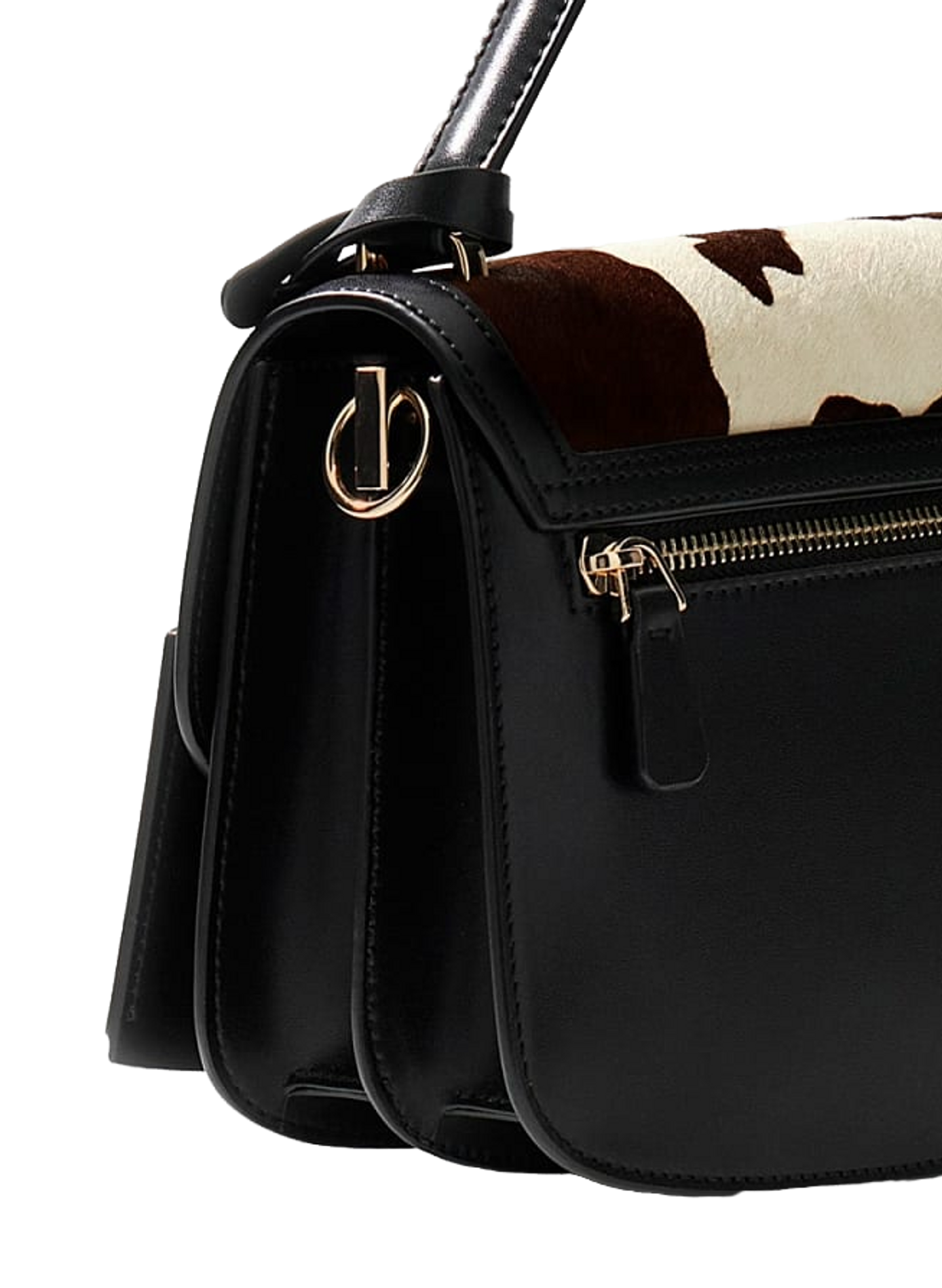 Sac peau de vache en cuir GUESS Multicolore