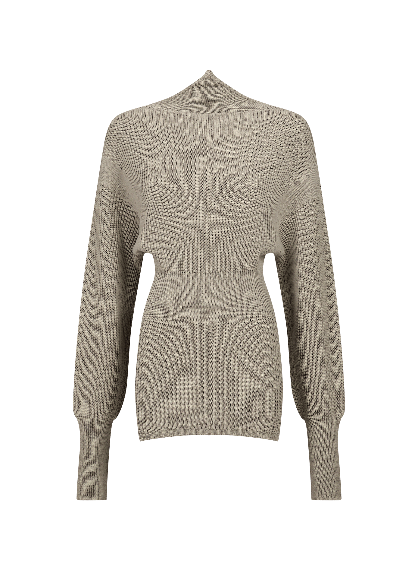 Fitted wool long pullover RICK OWENS Beige