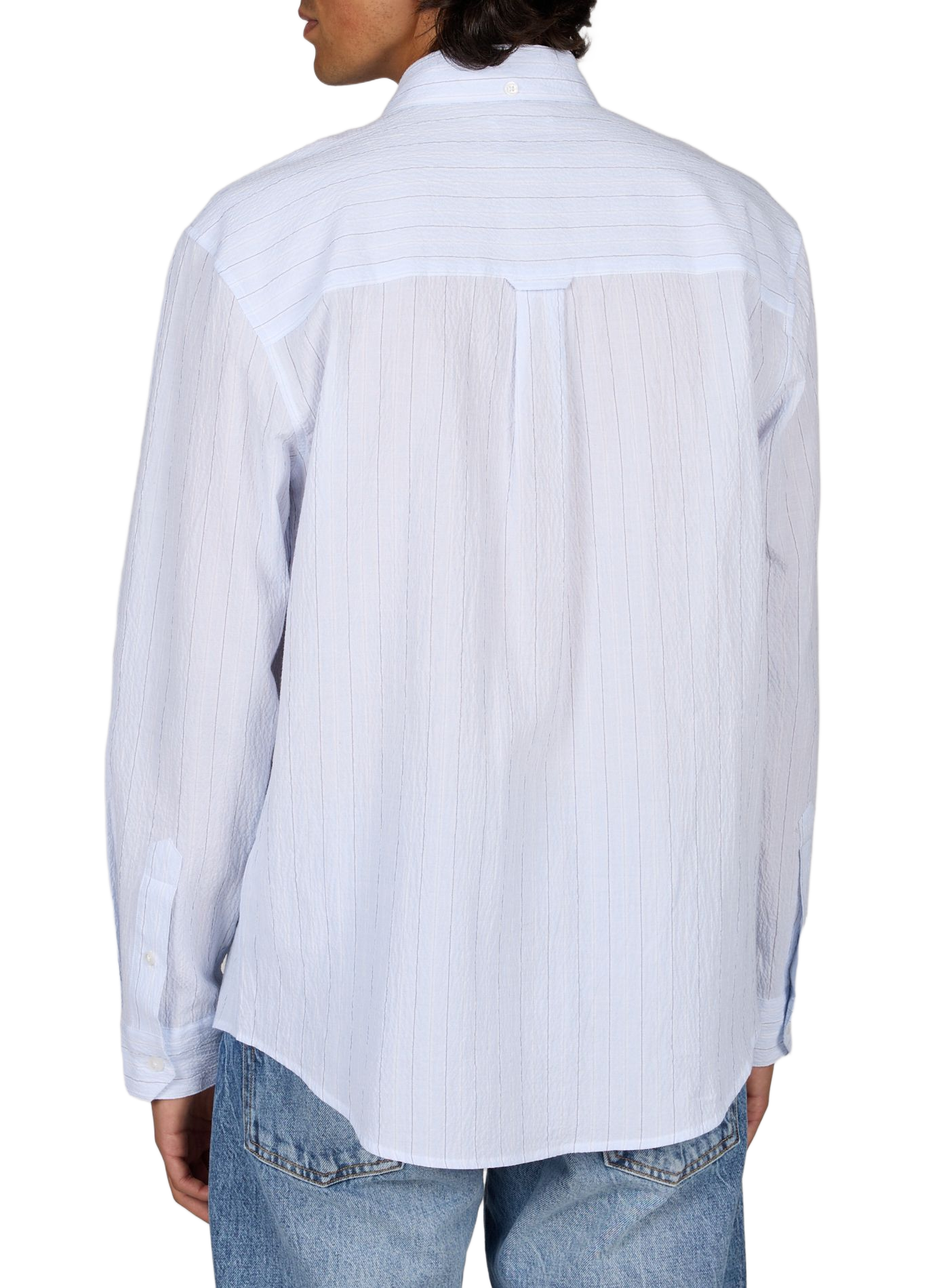 Straight cotton shirt FARAH Blue