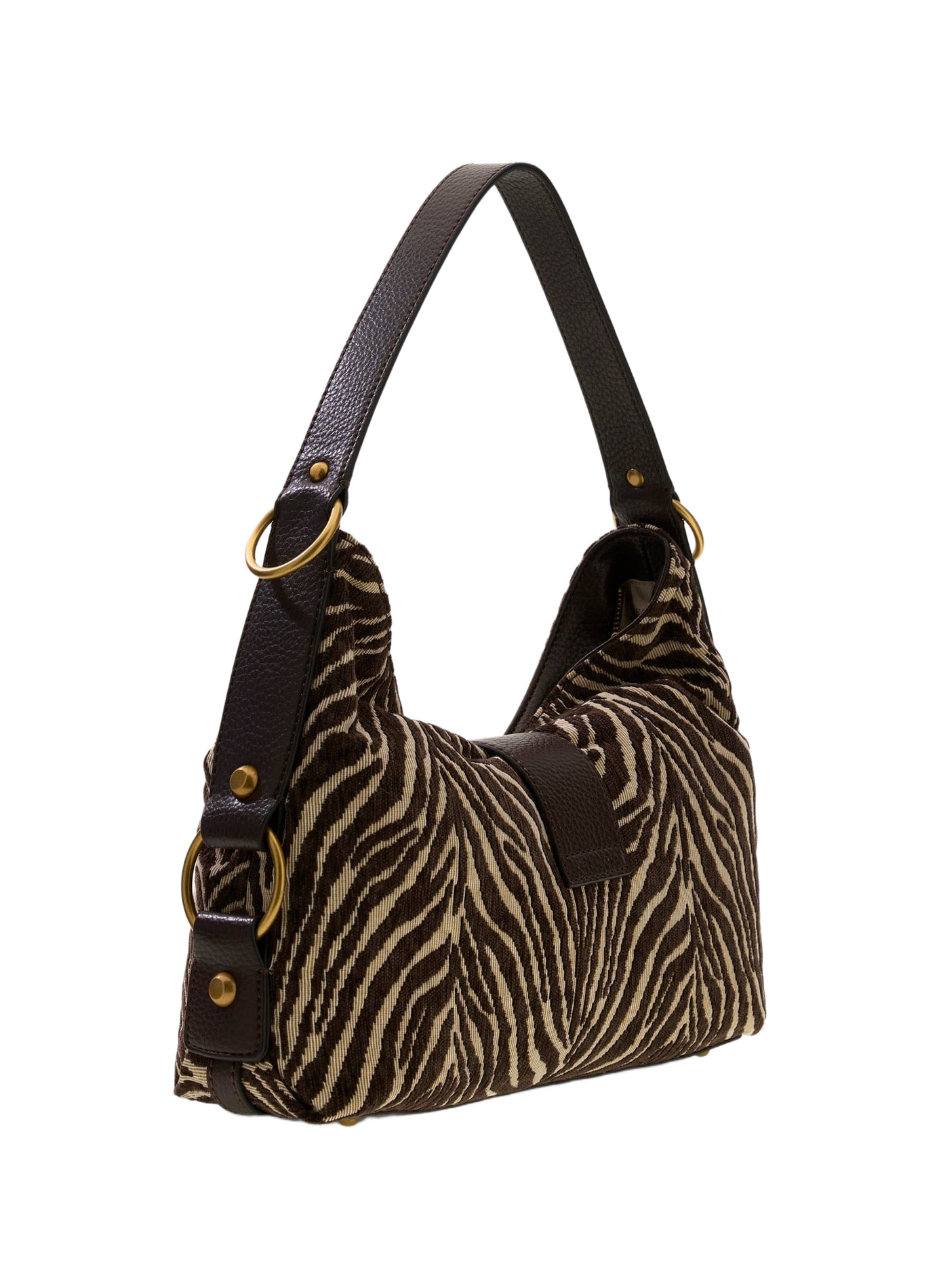 Tasche im Baguette-Stil mit Muster GUESS Braun