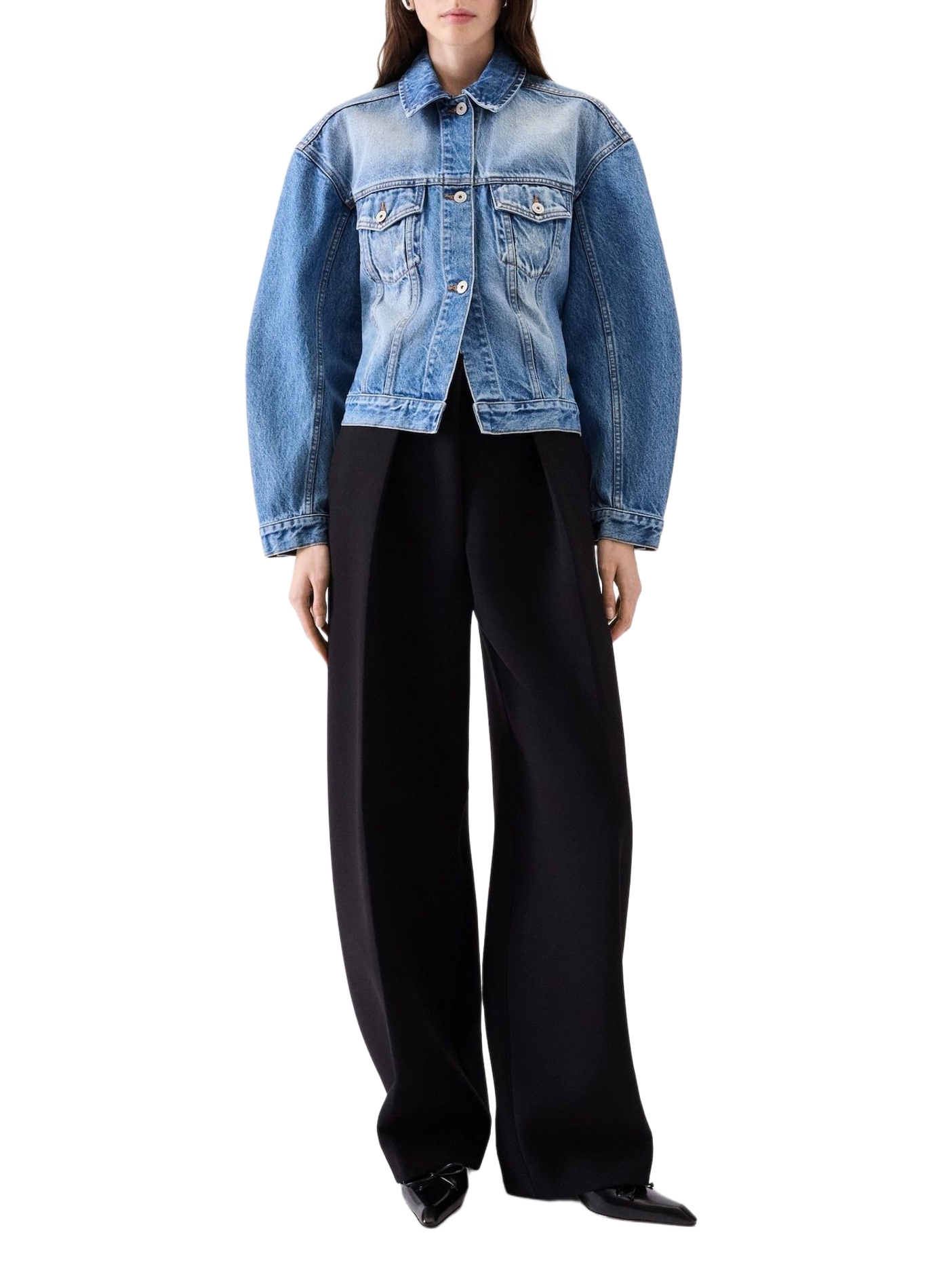 La veste de-Nîmes en coton JACQUEMUS Blue