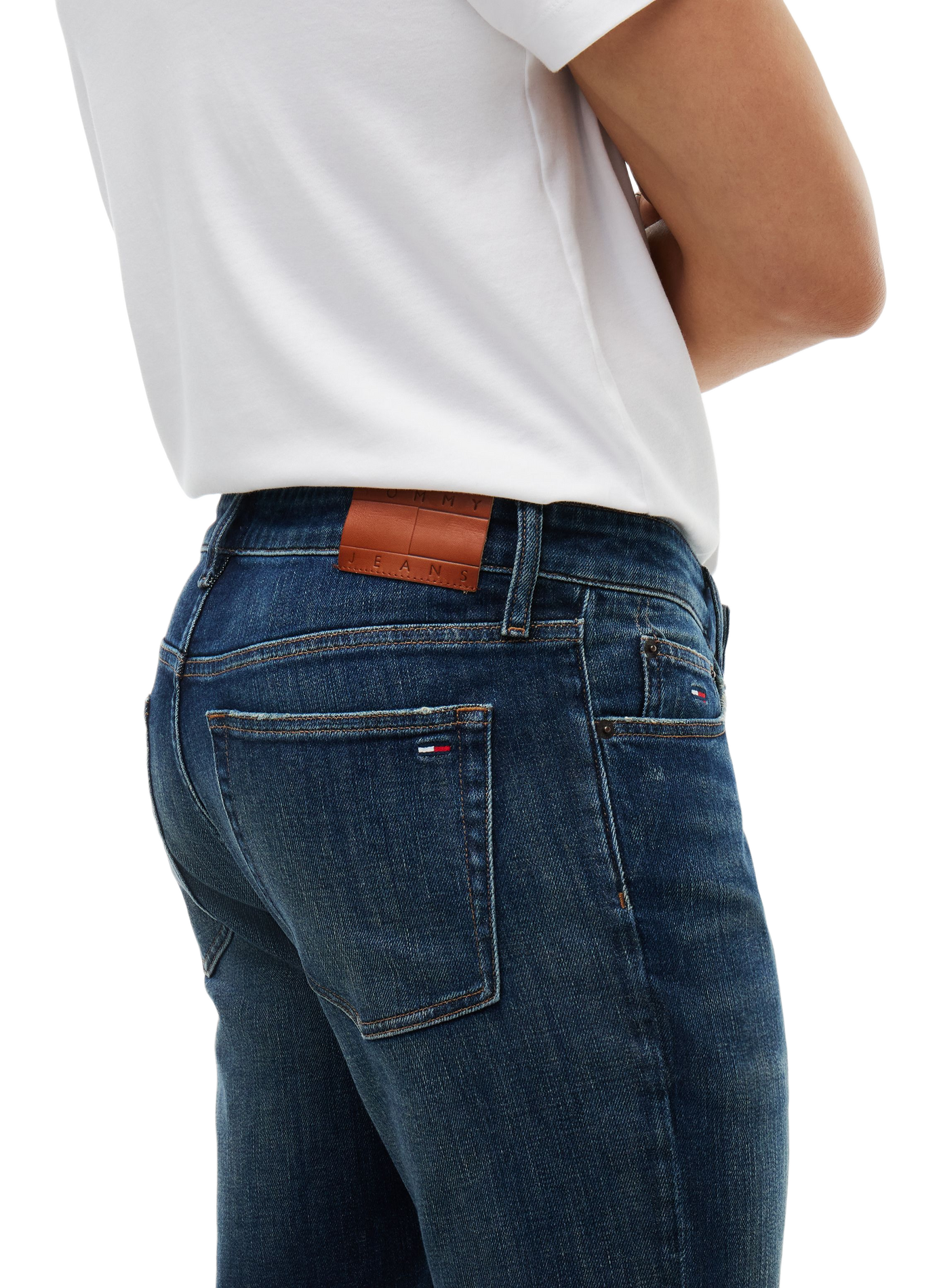 Jean droit uni TOMMY HILFIGER Blue