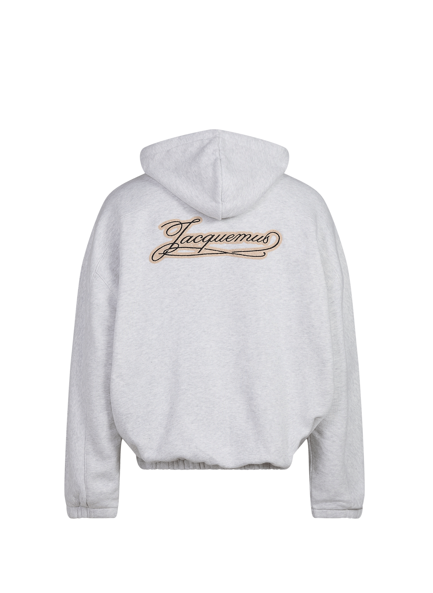 Ruime katoenen sweater met rits Torneo JACQUEMUS Grijs