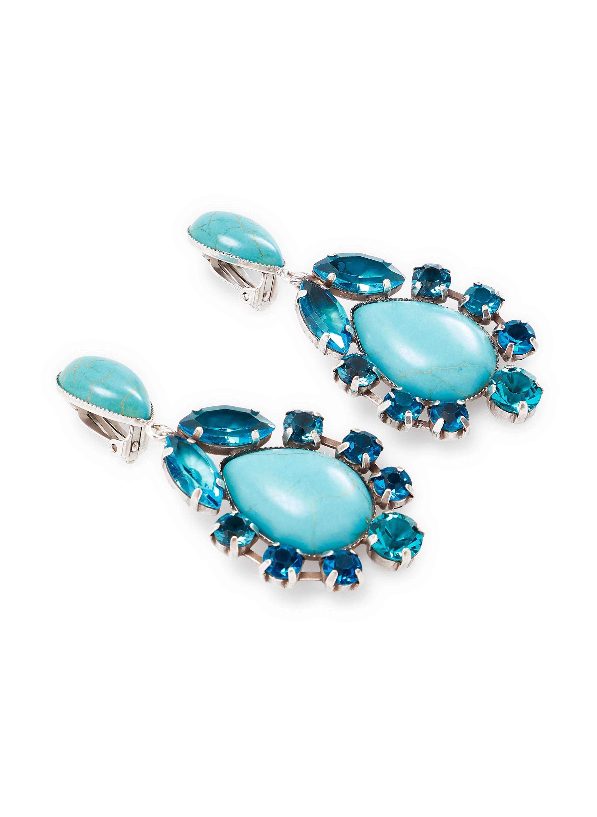 Boucles d'oreille turquoise ethnic