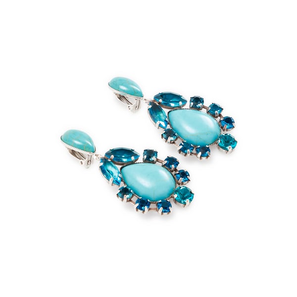 Boucles d'oreille turquoise ethnic