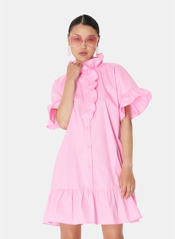 Robe courte uni - ripoline Beige by TARA JARMON TARA JARMON Robe courte uni - ripoline Beige