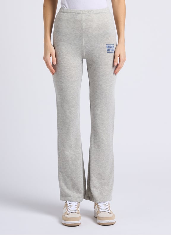 Jogging flare en coton mélangé zofbay Gris by AMERICAN VINTAGE AMERICAN VINTAGE Jogging flare en coton mélangé zofbay Gris