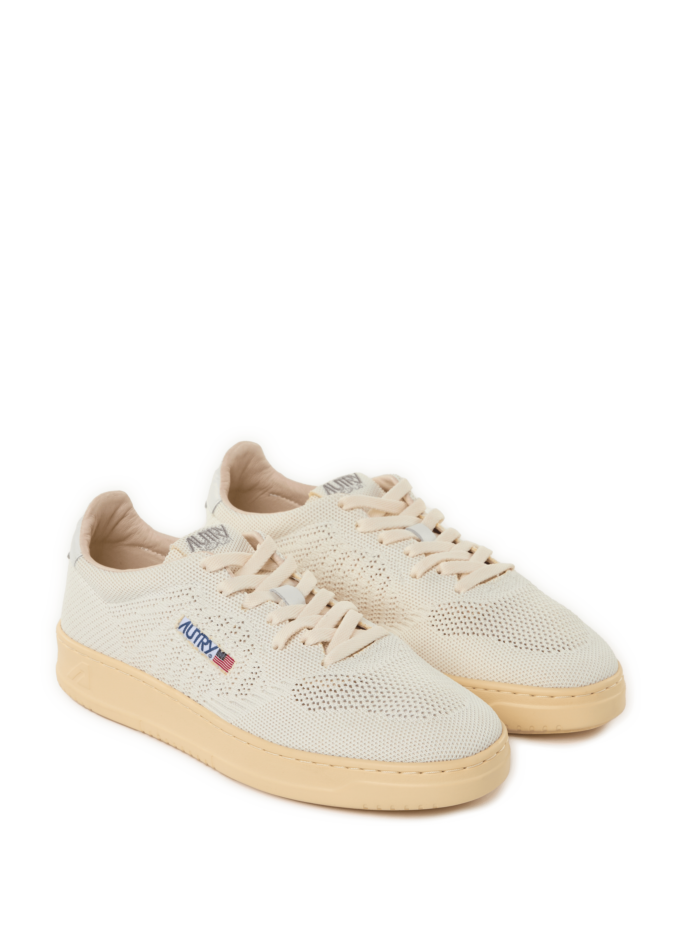 Baskets Easeknit en cuir AUTRY Blanc